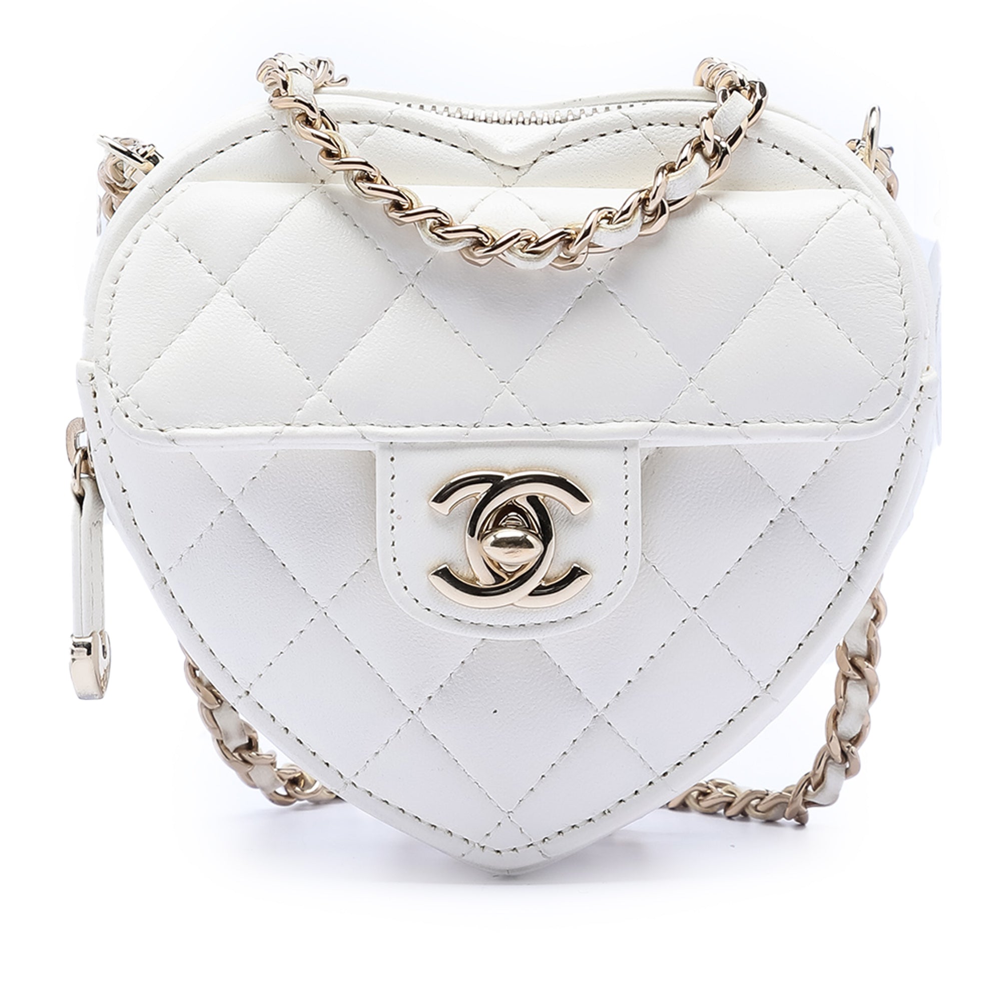 Chanel Mini Lambskin CC in Love Heart Crossbody - image 1
