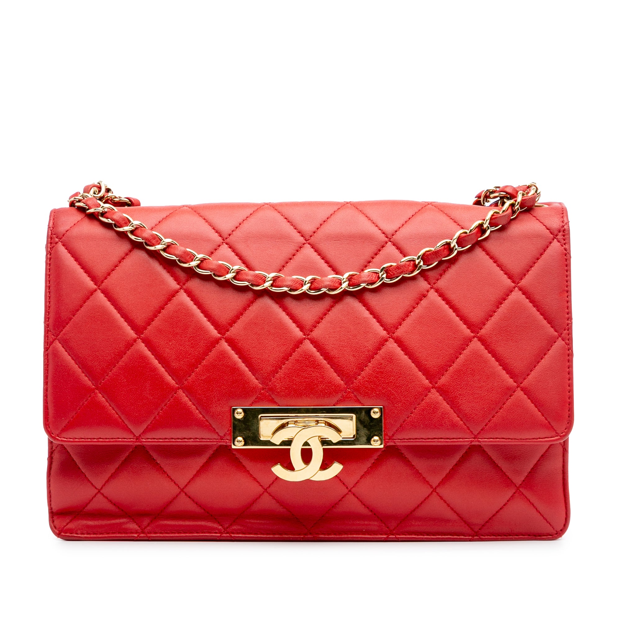 Chanel Quilted Lambskin Golden Class Flap - image 1