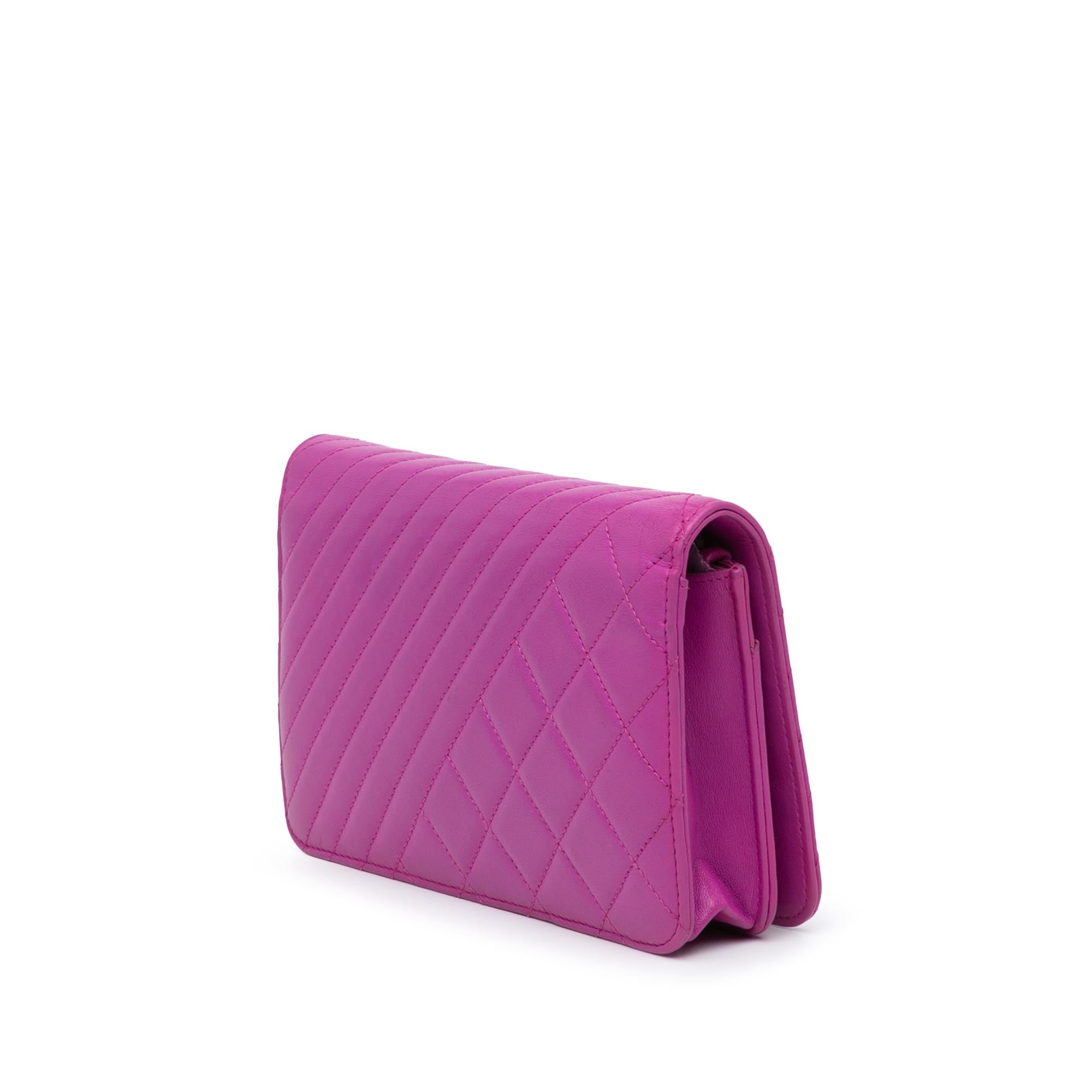 Chanel Quilted Lambskin Coco Boy Wallet On Chain - image 2