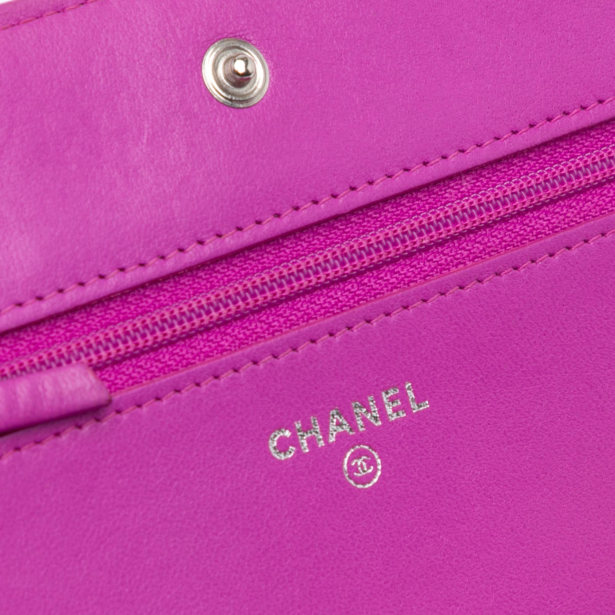 Chanel Quilted Lambskin Coco Boy Wallet On Chain - image 9
