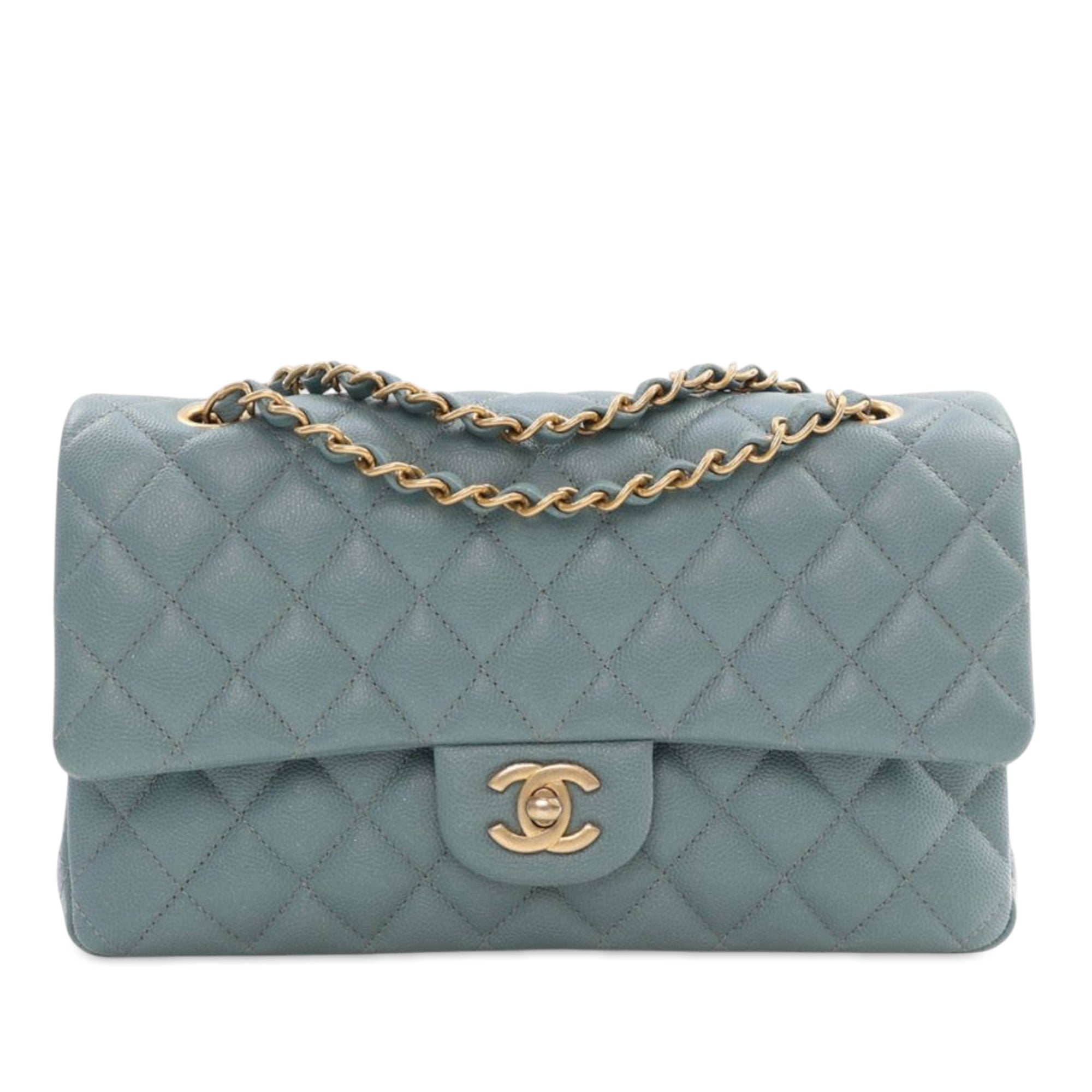 Chanel Medium Classic Iridescent Caviar Double Flap - image 1