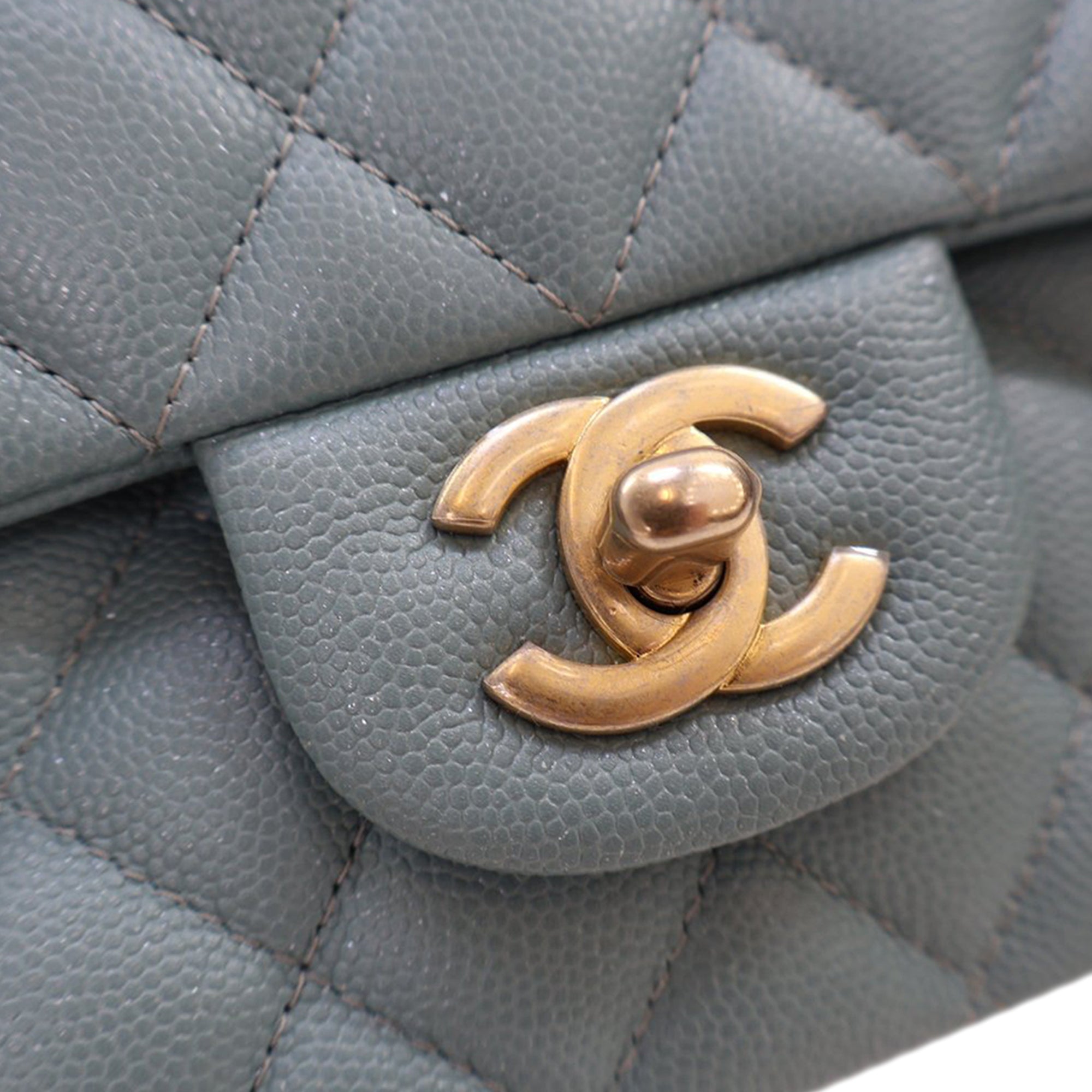 Chanel Medium Classic Iridescent Caviar Double Flap - image 6