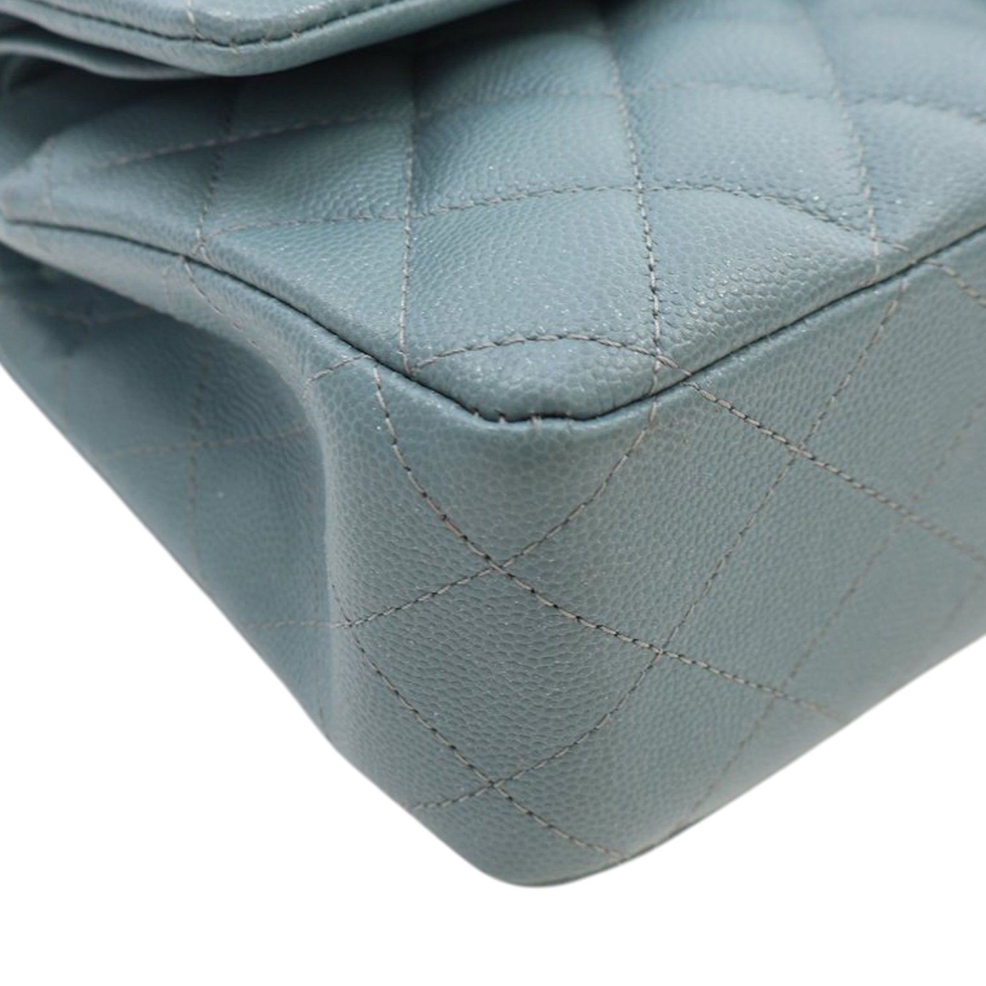 Chanel Medium Classic Iridescent Caviar Double Flap - image 9