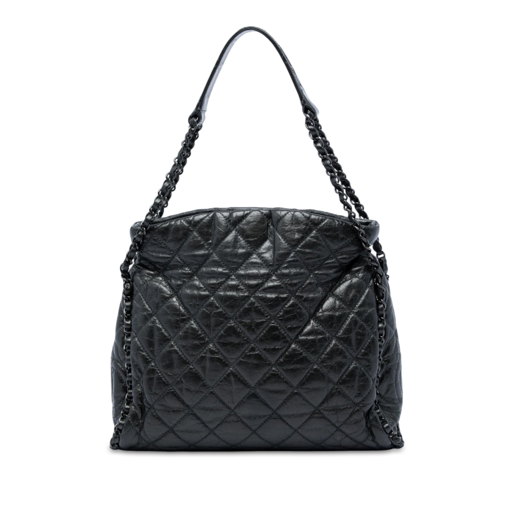 Chanel Medium Quilted Calfskin Chain Me Hobo - image 1