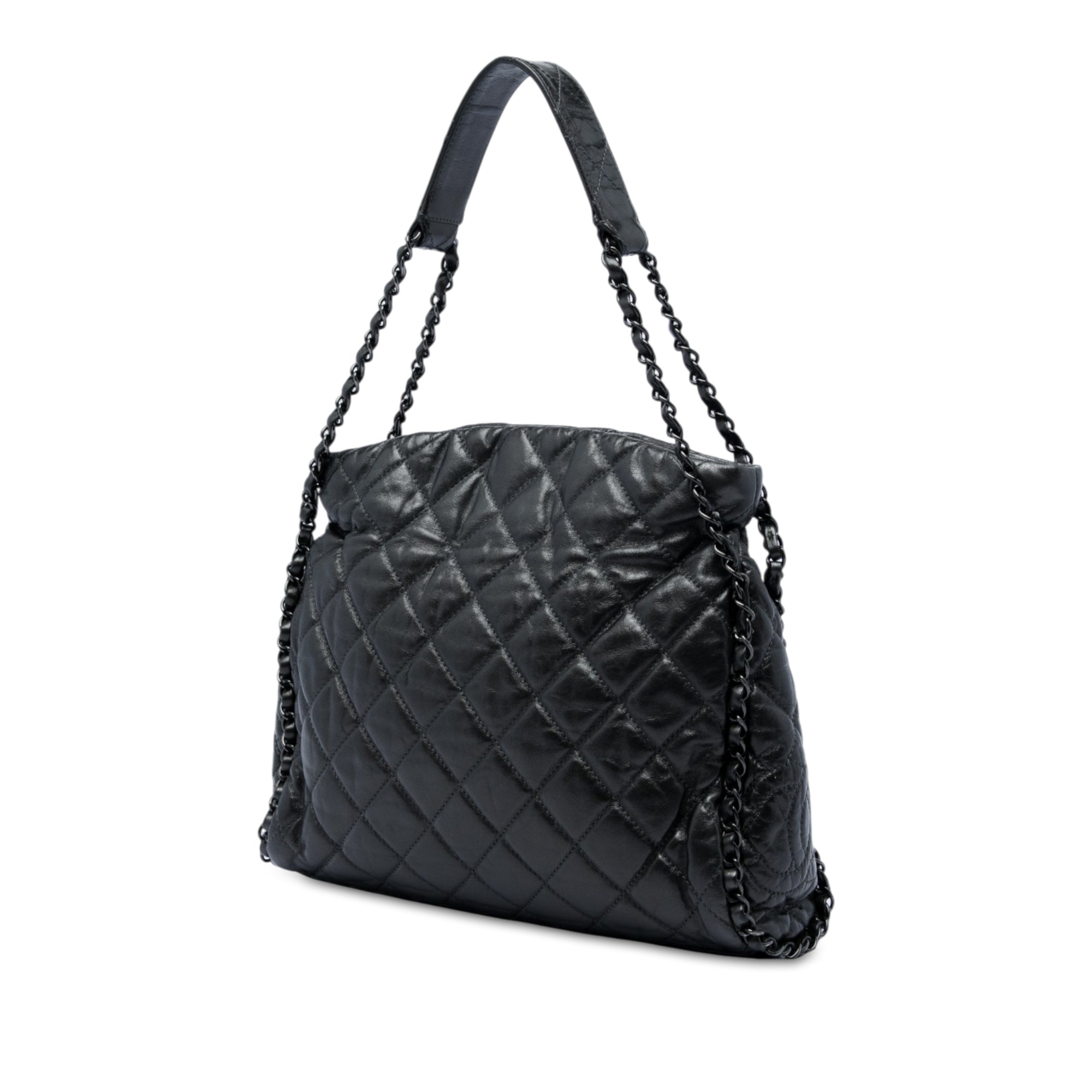 Chanel Medium Quilted Calfskin Chain Me Hobo - image 2