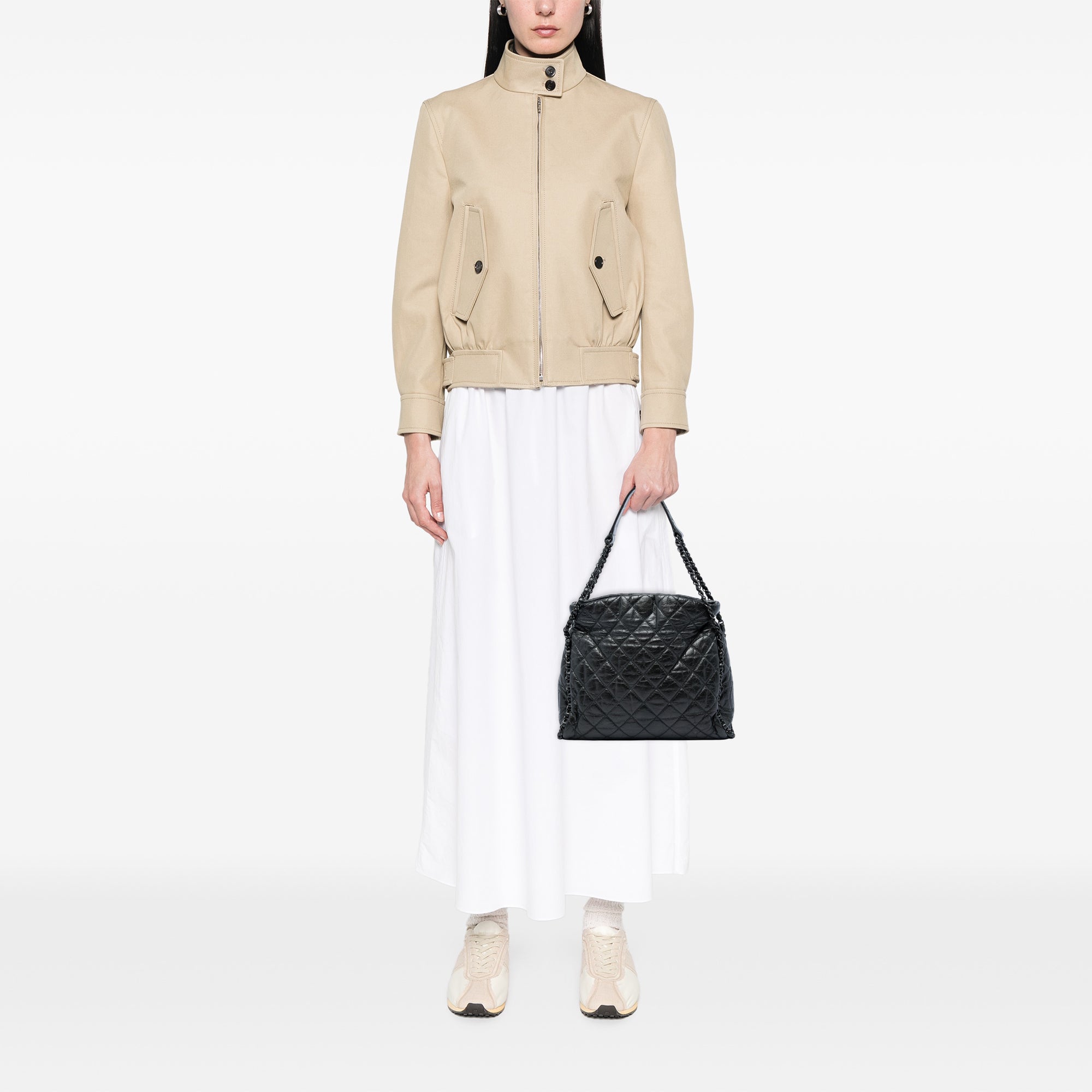 Chanel Medium Quilted Calfskin Chain Me Hobo - image 5