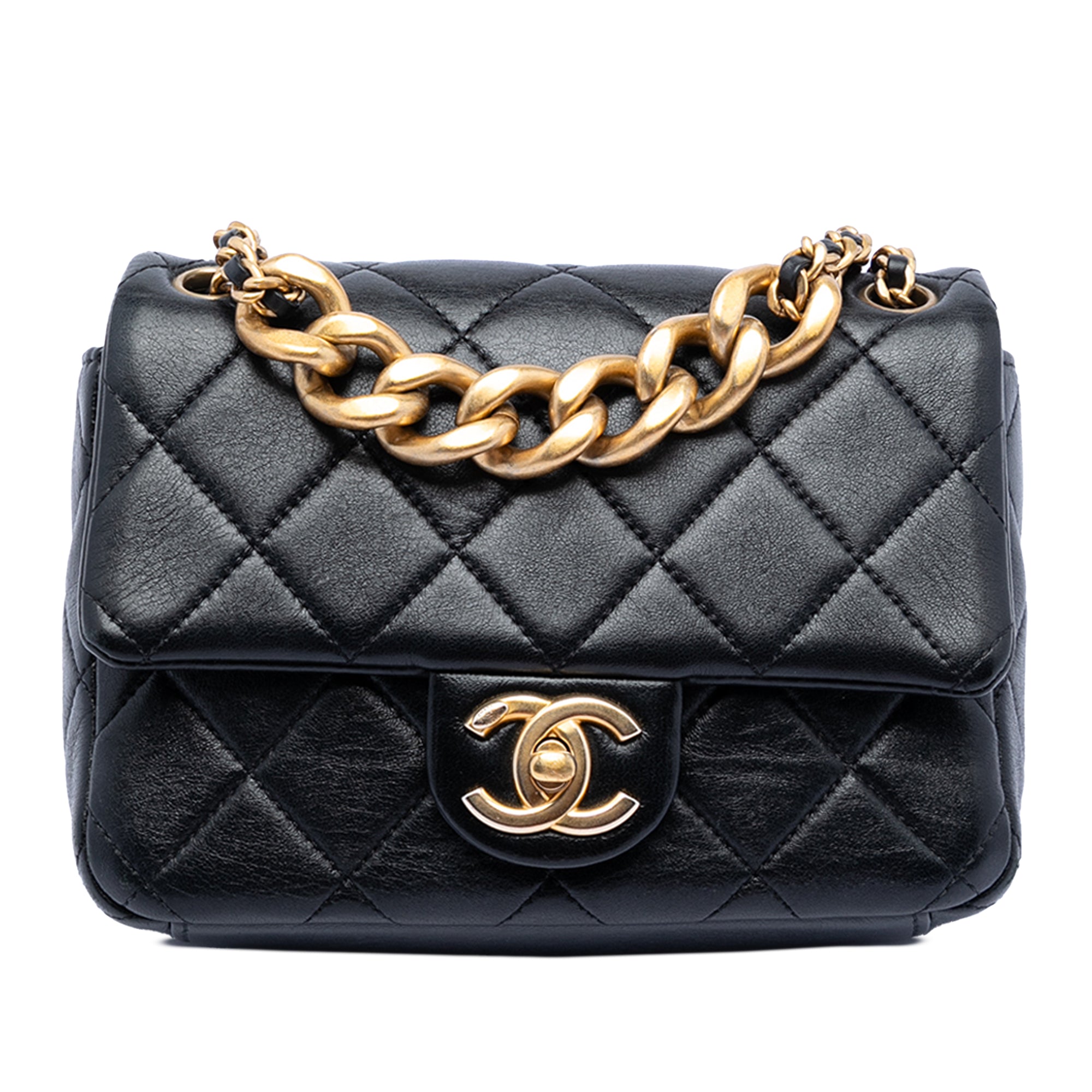 Chanel Mini CC Quilted Calfskin Multi Chain Single Flap - image 1