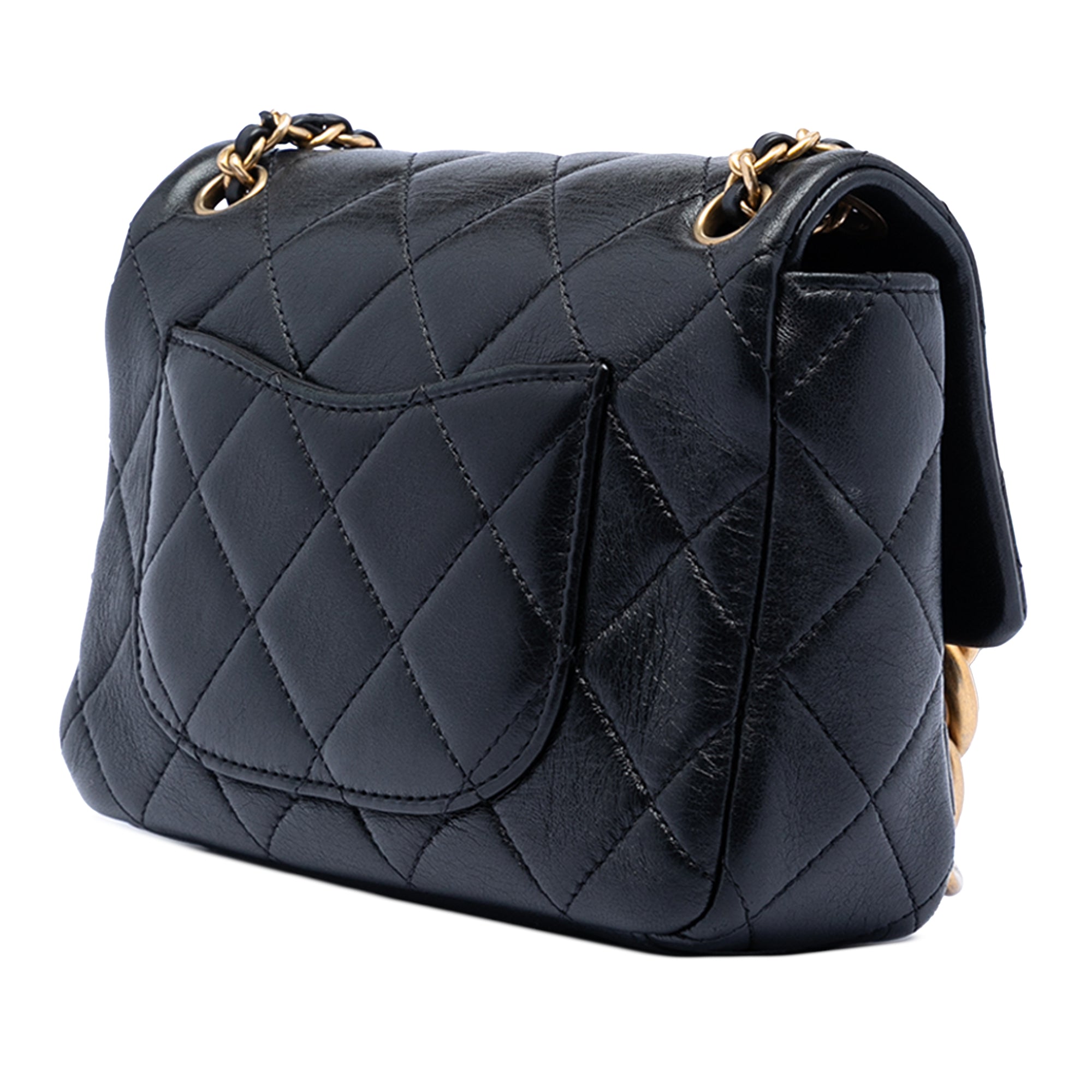 Chanel Mini CC Quilted Calfskin Multi Chain Single Flap - image 2