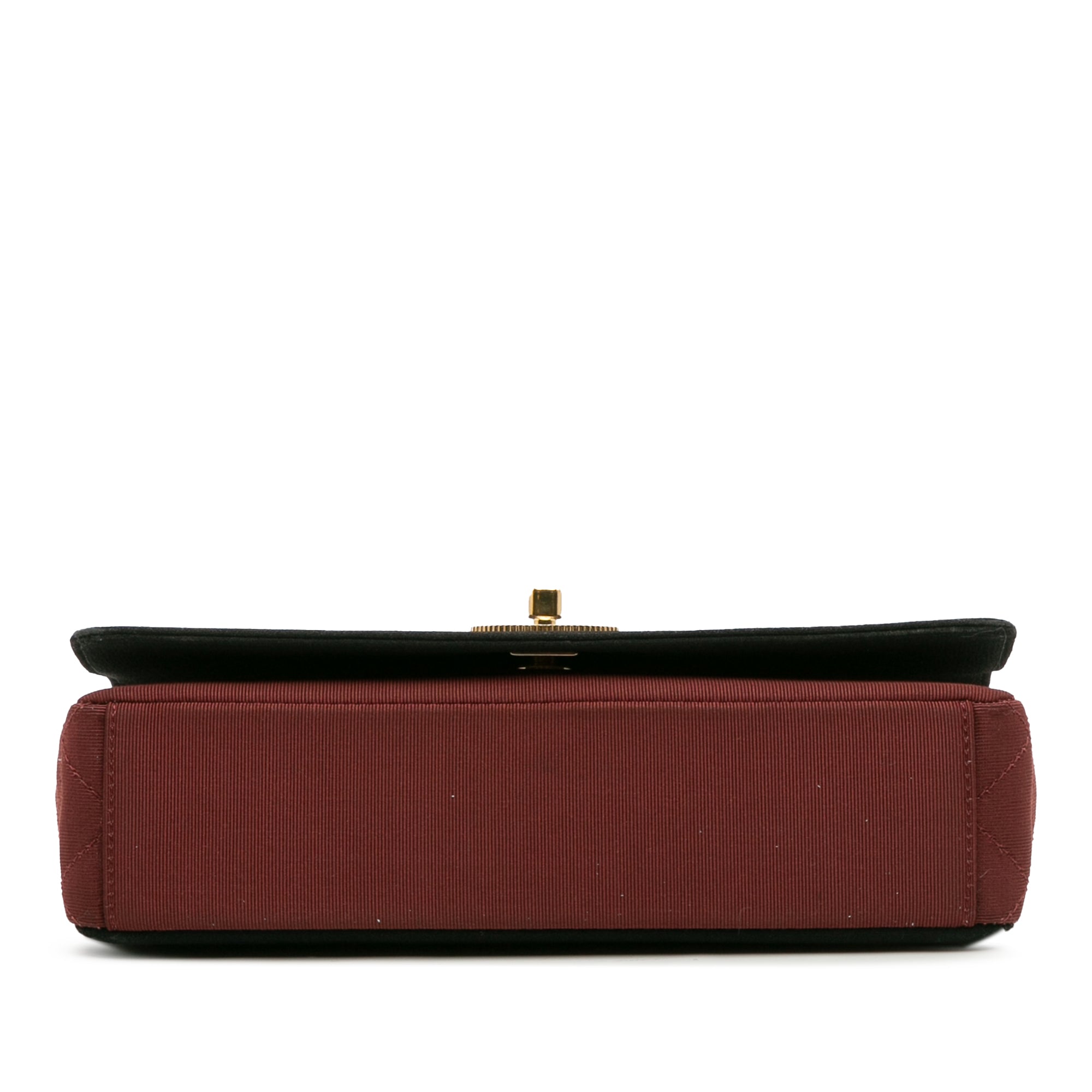 Chanel Small Bicolor Quilted Grosgrain Satin Small Mademoiselle Double Flap - image 3