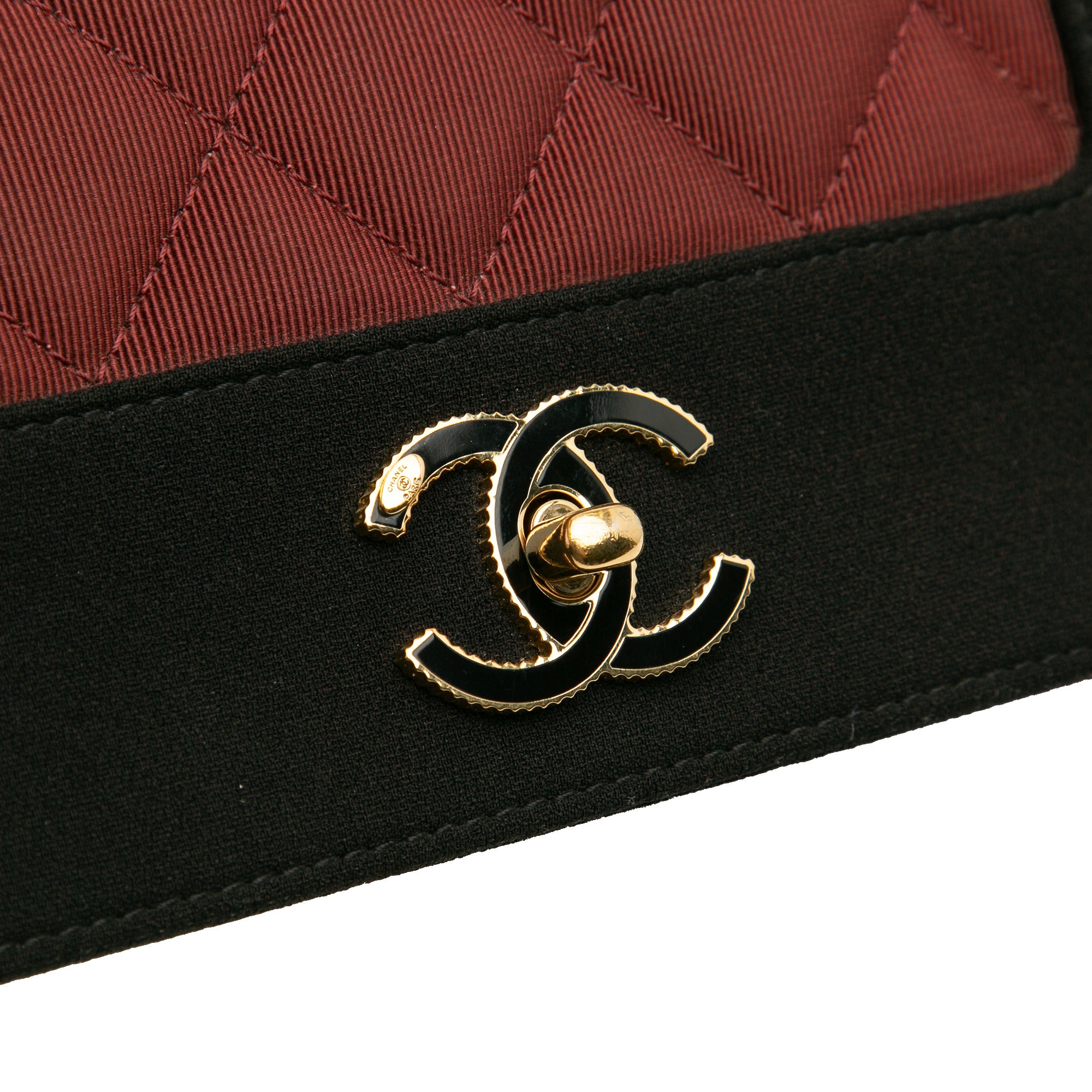 Chanel Small Bicolor Quilted Grosgrain Satin Small Mademoiselle Double Flap - image 8