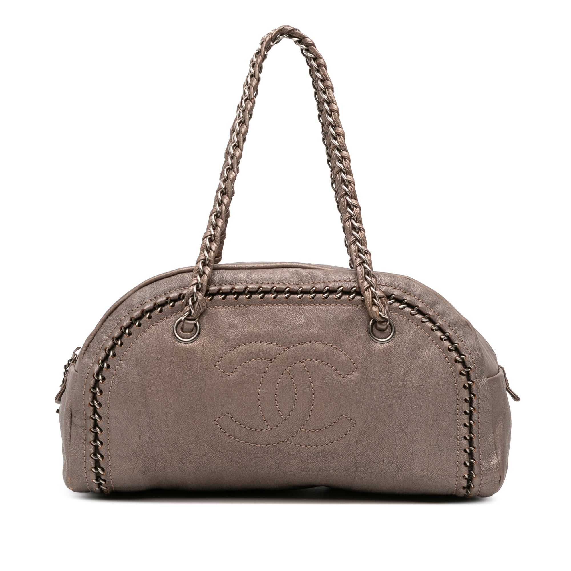 Chanel Medium Calfskin Luxe Ligne Bowler Bag - image 1