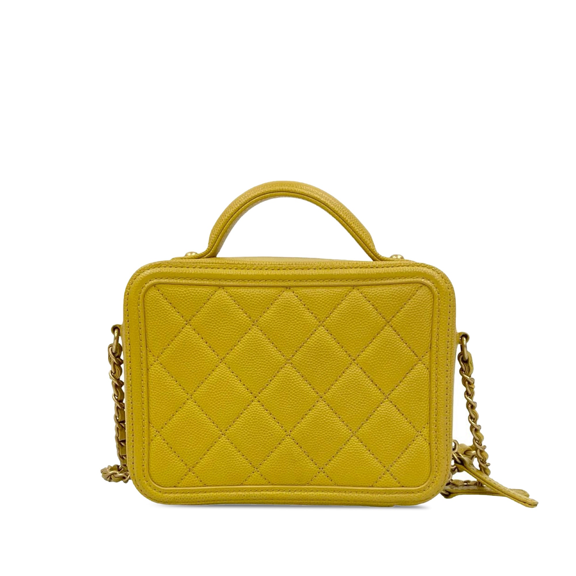 Chanel Small Caviar CC Filigree Vanity Case - image 2