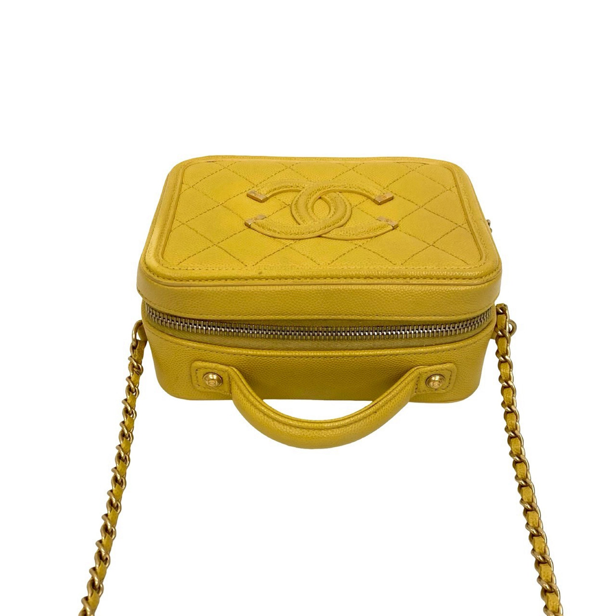 Chanel Small Caviar CC Filigree Vanity Case - image 9