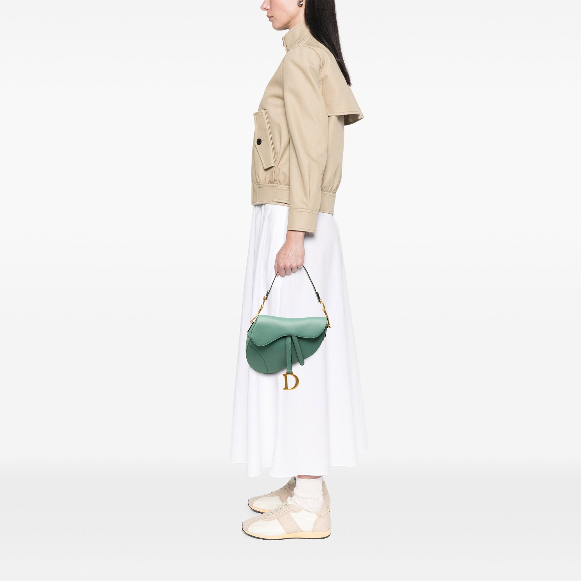 Dior Mini Goatskin Saddle Bag - image 7