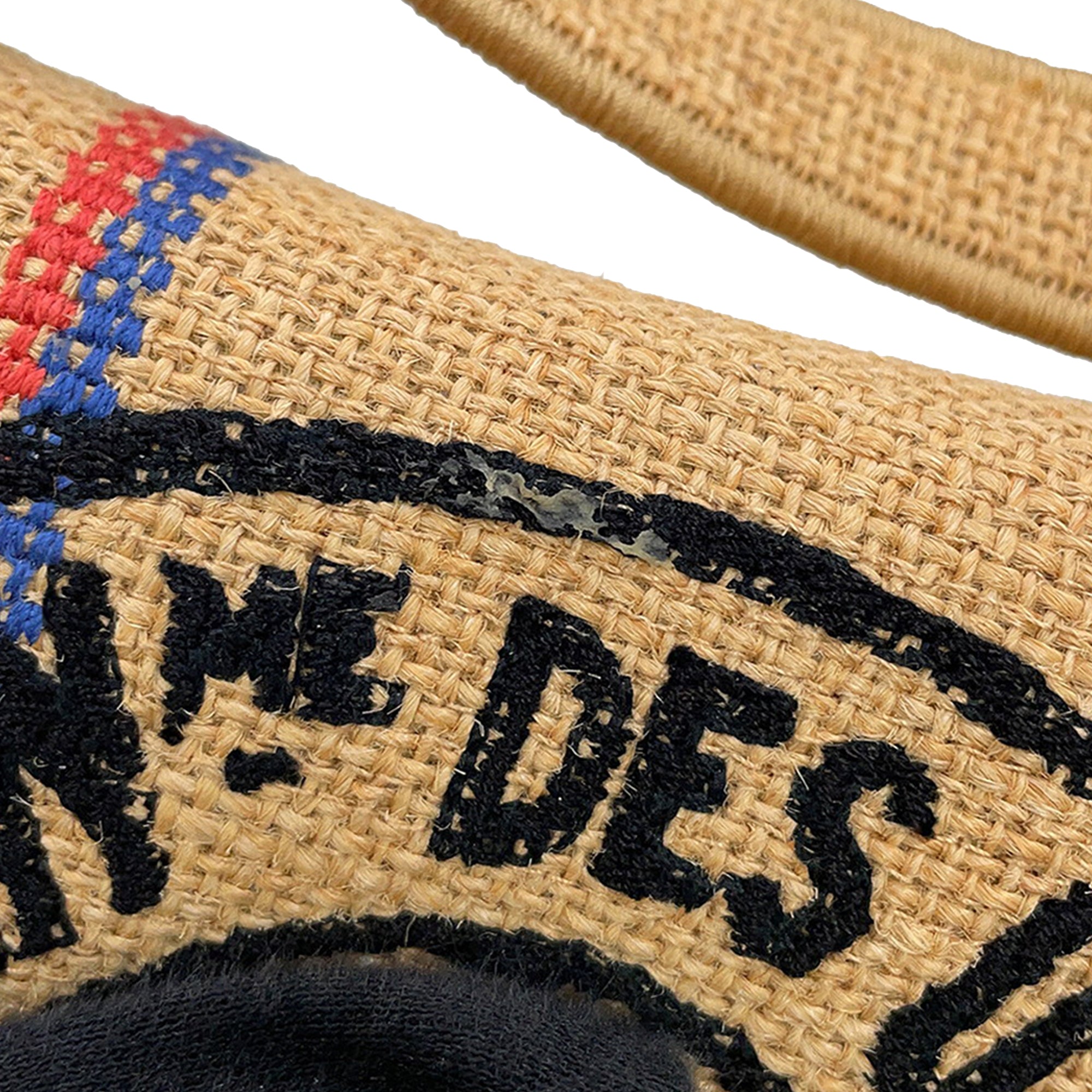Dior Jute Union Embroidered Saddle Bag - image 7