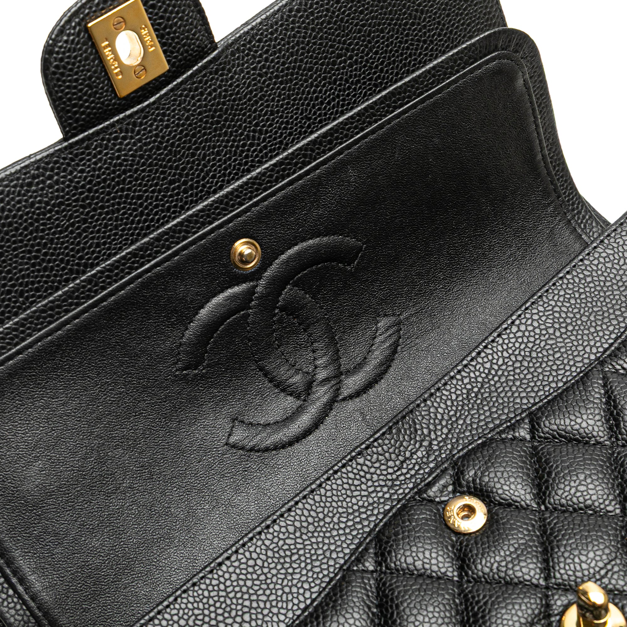 Chanel Medium Classic Caviar Double Flap - image 7