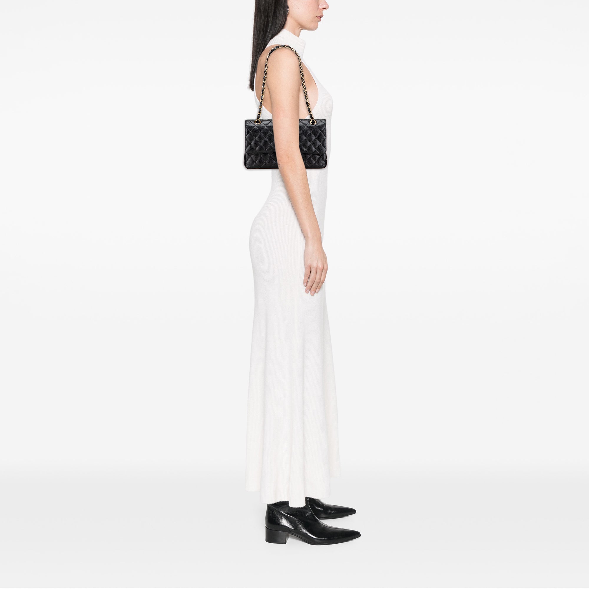 Chanel Medium Classic Caviar Double Flap - image 9