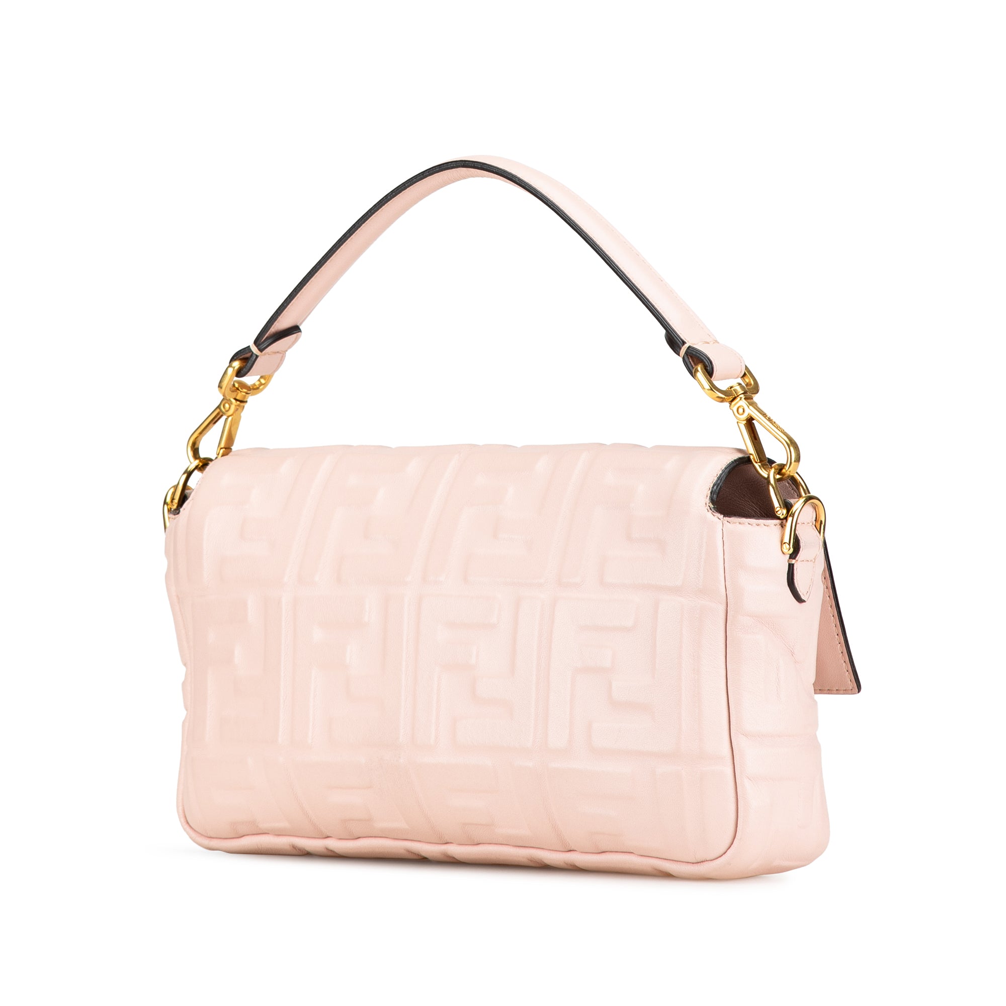 Fendi Zucca Embossed Leather Baguette Satchel - image 2