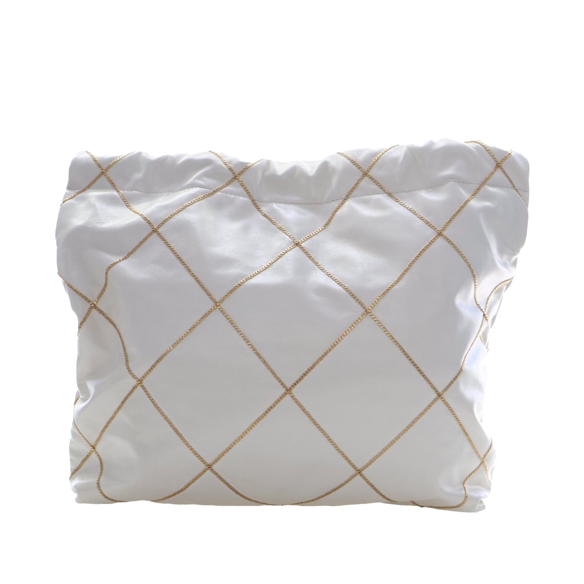 Chanel Small Quilted Shiny Calfskin Chain 22 Handbag - image 2