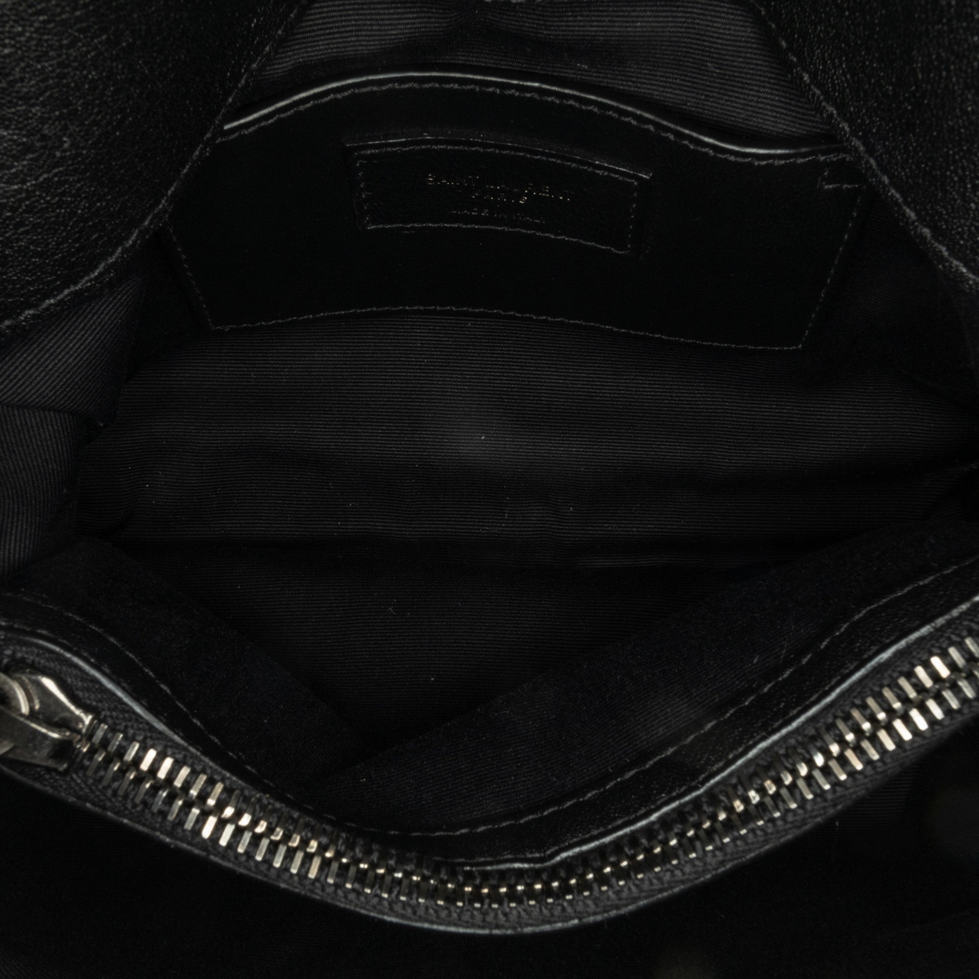 Saint Laurent Medium Quilted Chevron Sheepskin College Satchel - image 5