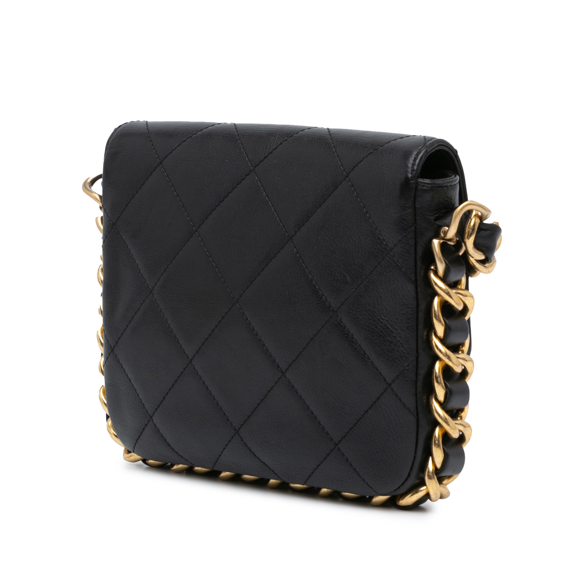Chanel Small Quilted Calfskin Framing Chain Flap - image 2