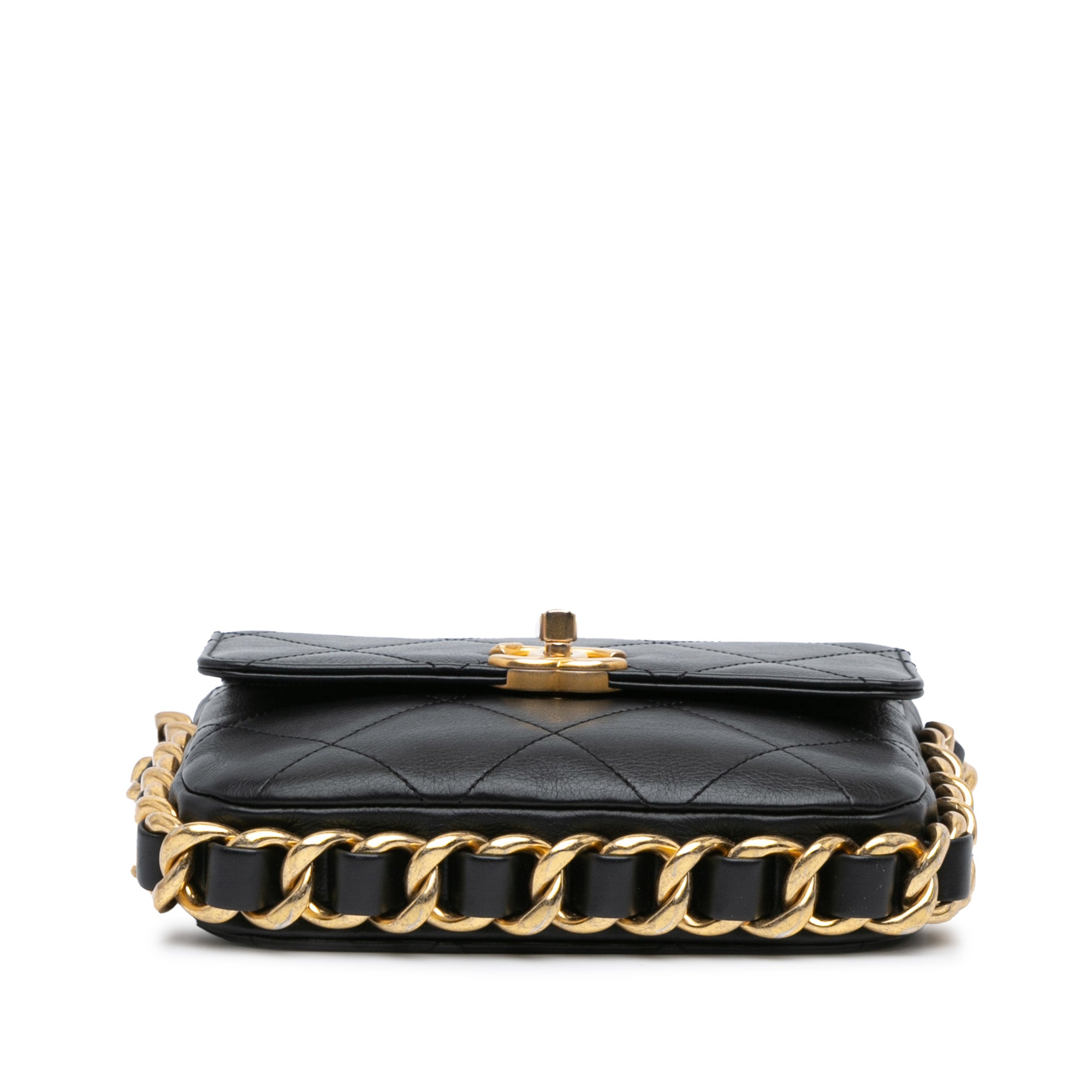 Chanel Small Quilted Calfskin Framing Chain Flap - image 3
