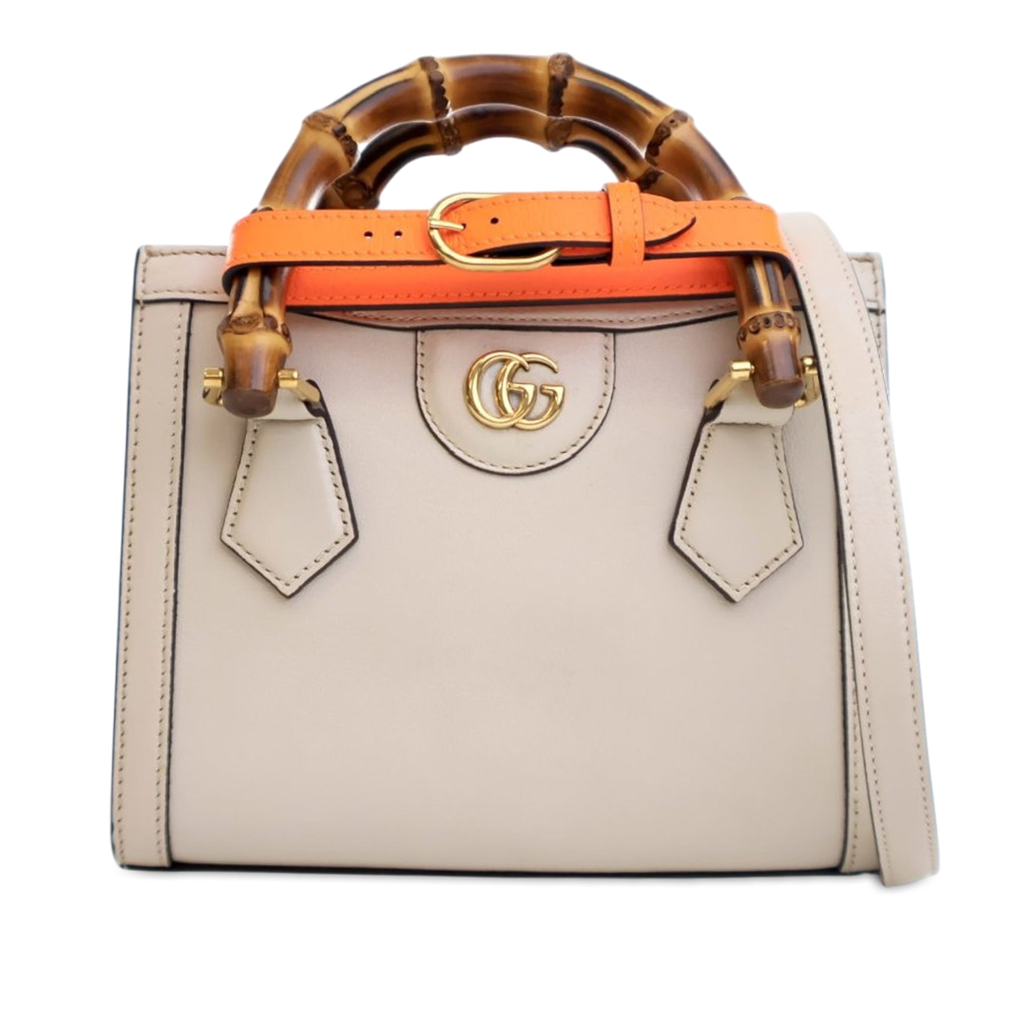 Gucci Mini Calfskin Bamboo Diana Satchel - image 1