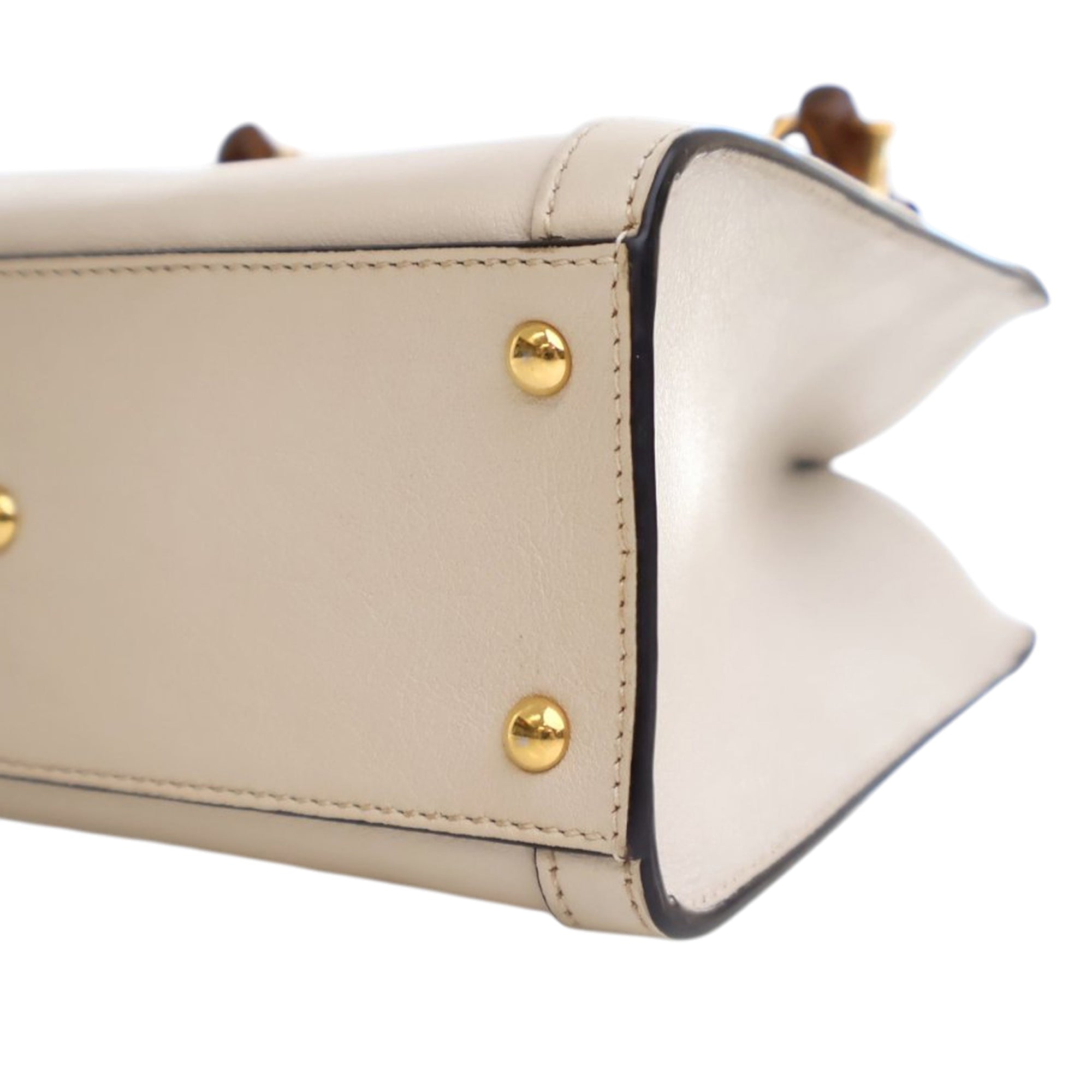 Gucci Mini Calfskin Bamboo Diana Satchel - image 10