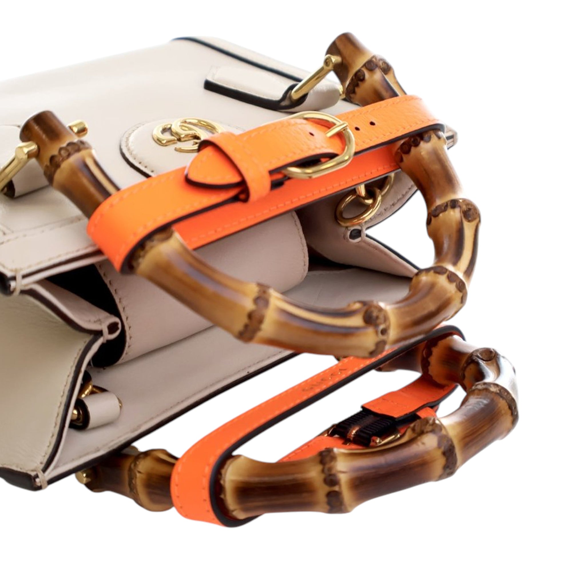 Gucci Mini Calfskin Bamboo Diana Satchel - image 11