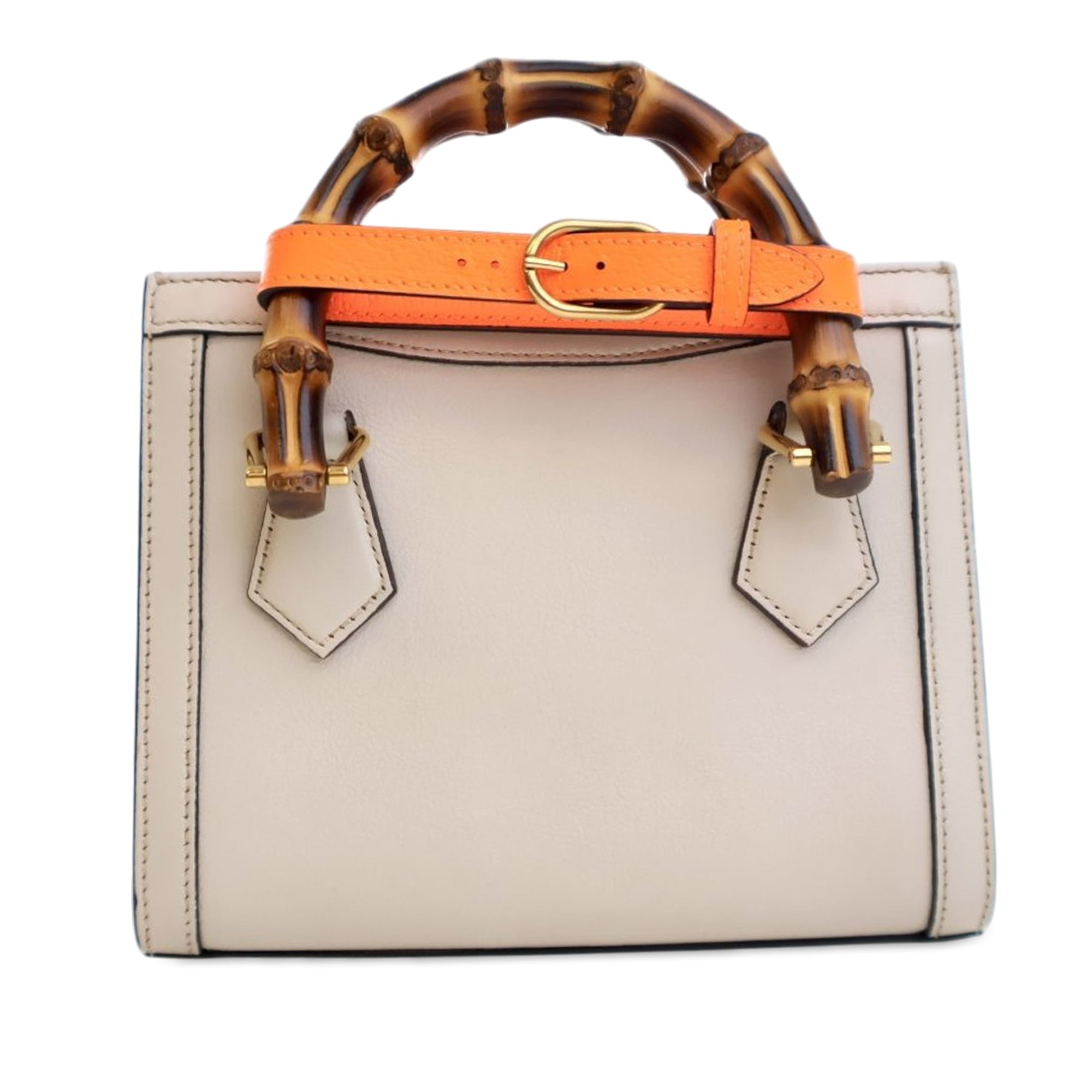 Gucci Mini Calfskin Bamboo Diana Satchel - image 3