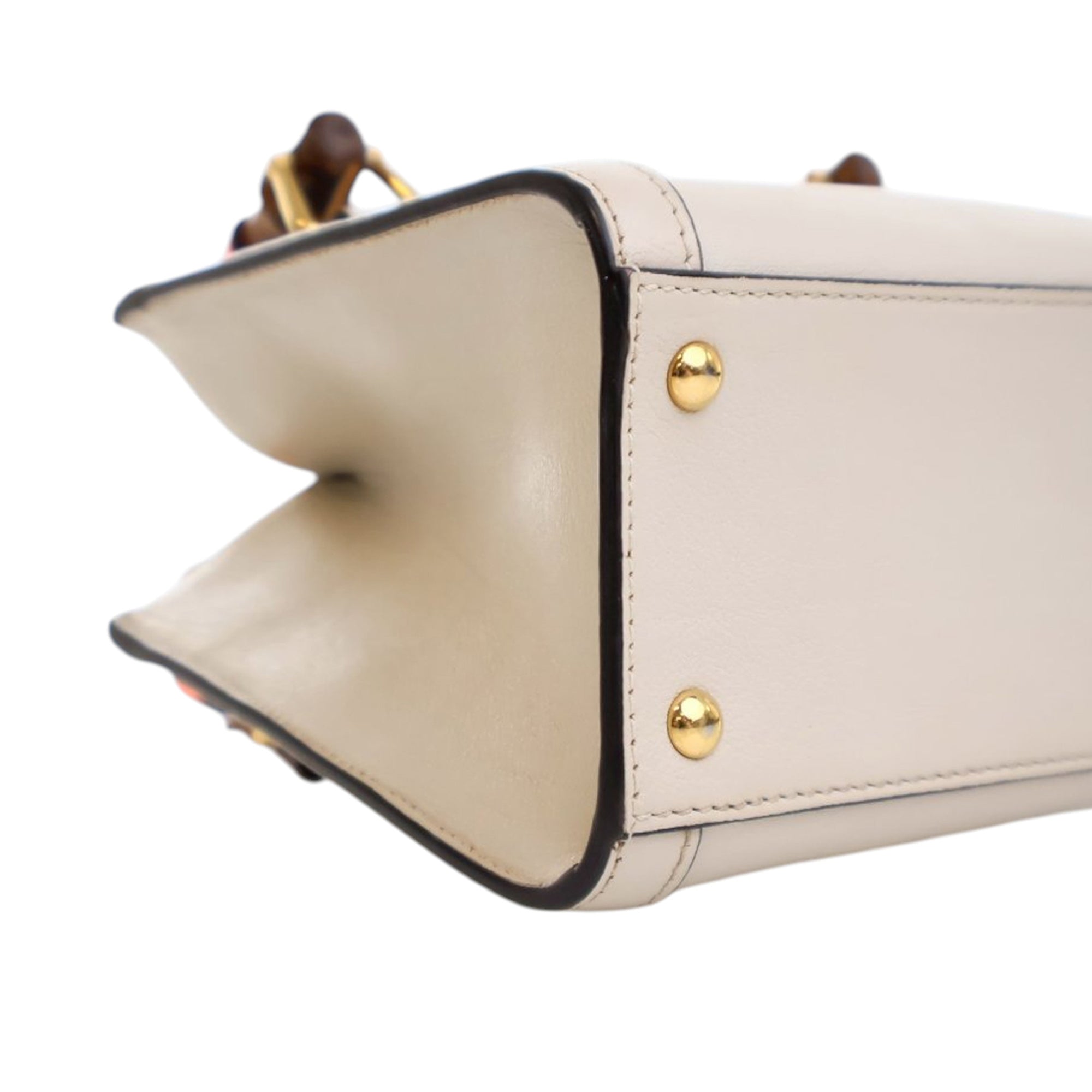 Gucci Mini Calfskin Bamboo Diana Satchel - image 9