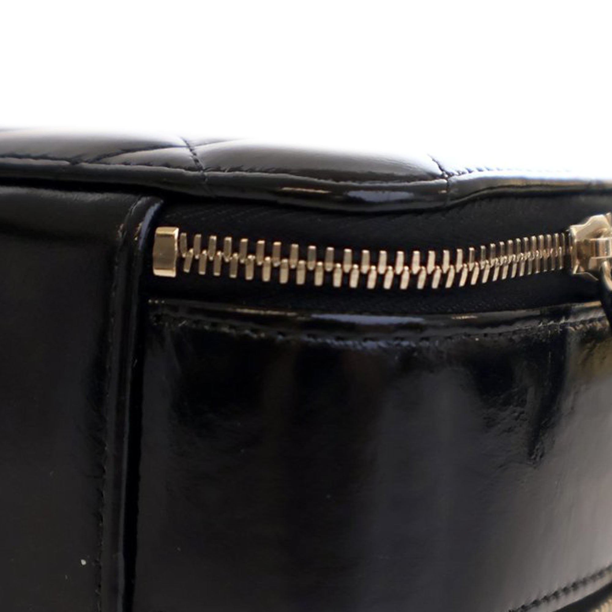 Chanel Mini CC Glazed Calfskin Double Zip Top Handle Vanity Case - image 11