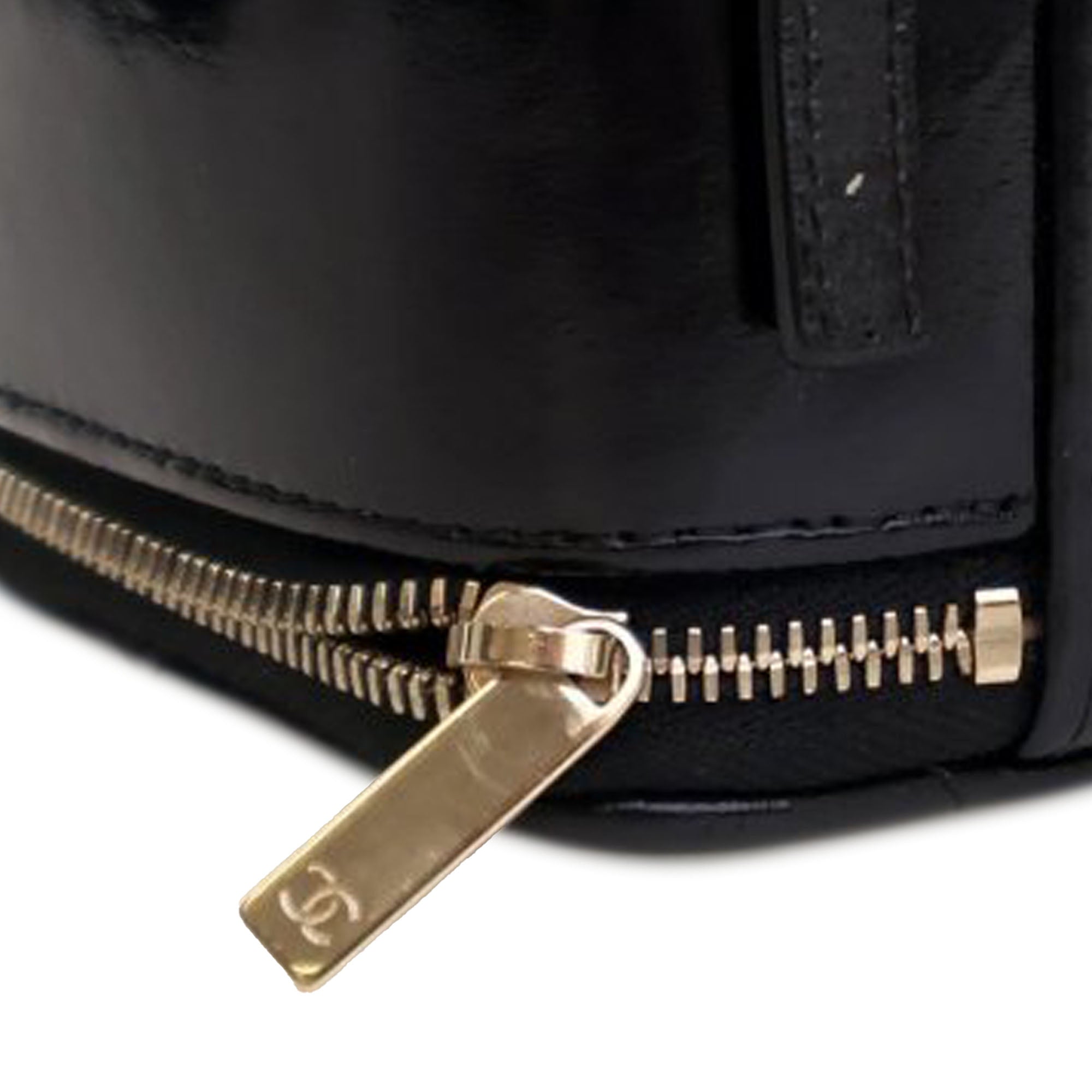 Chanel Mini CC Glazed Calfskin Double Zip Top Handle Vanity Case - image 13