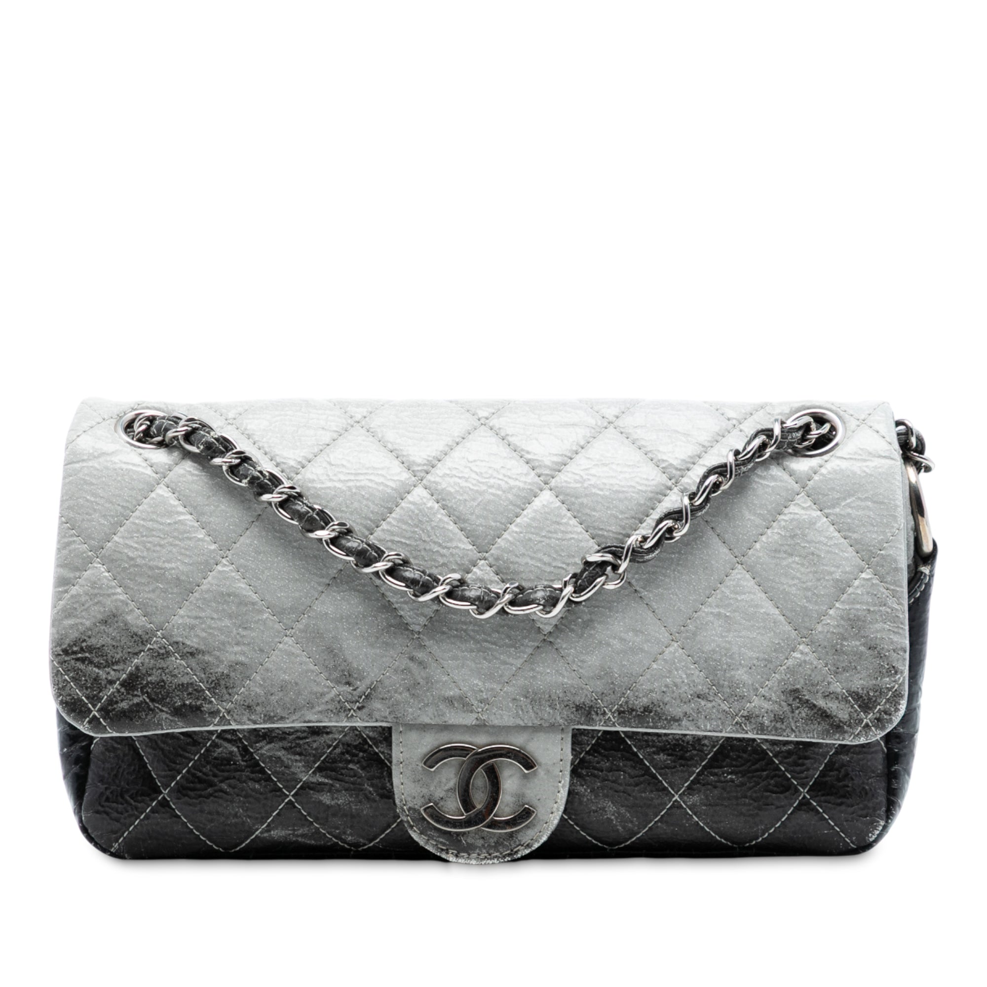 Chanel Small CC Quilted Vinyl Melrose Degrade Flap - image 1