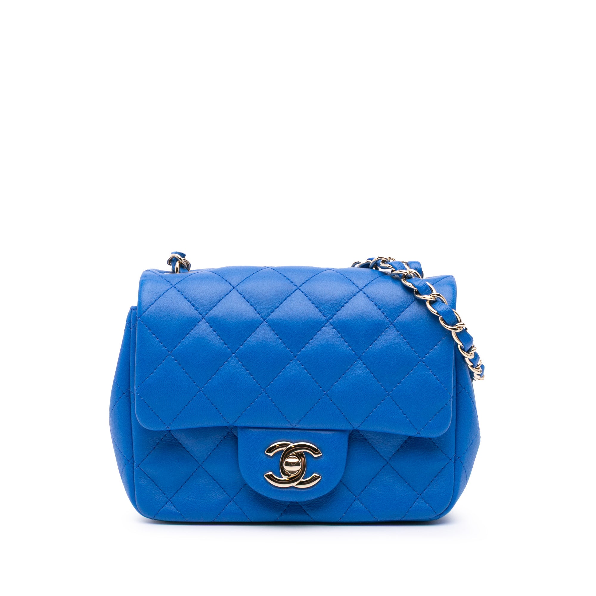 Chanel Mini Square Classic Lambskin Single Flap - image 1