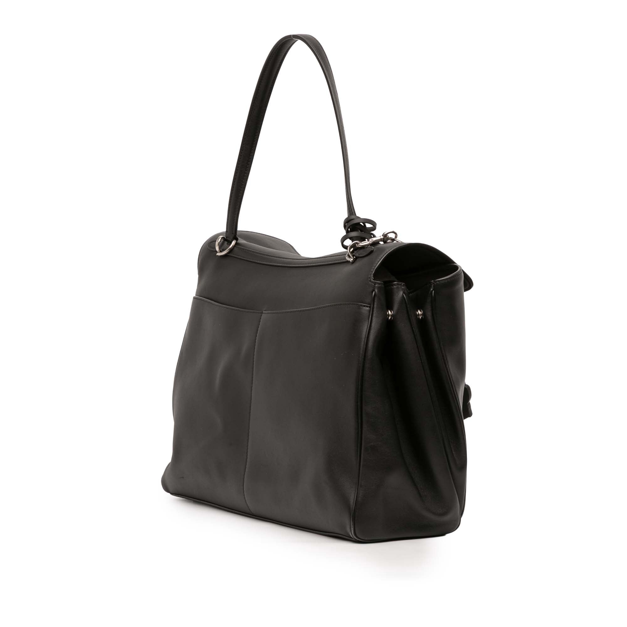 Balenciaga Large Leather Rodeo Satchel - image 2