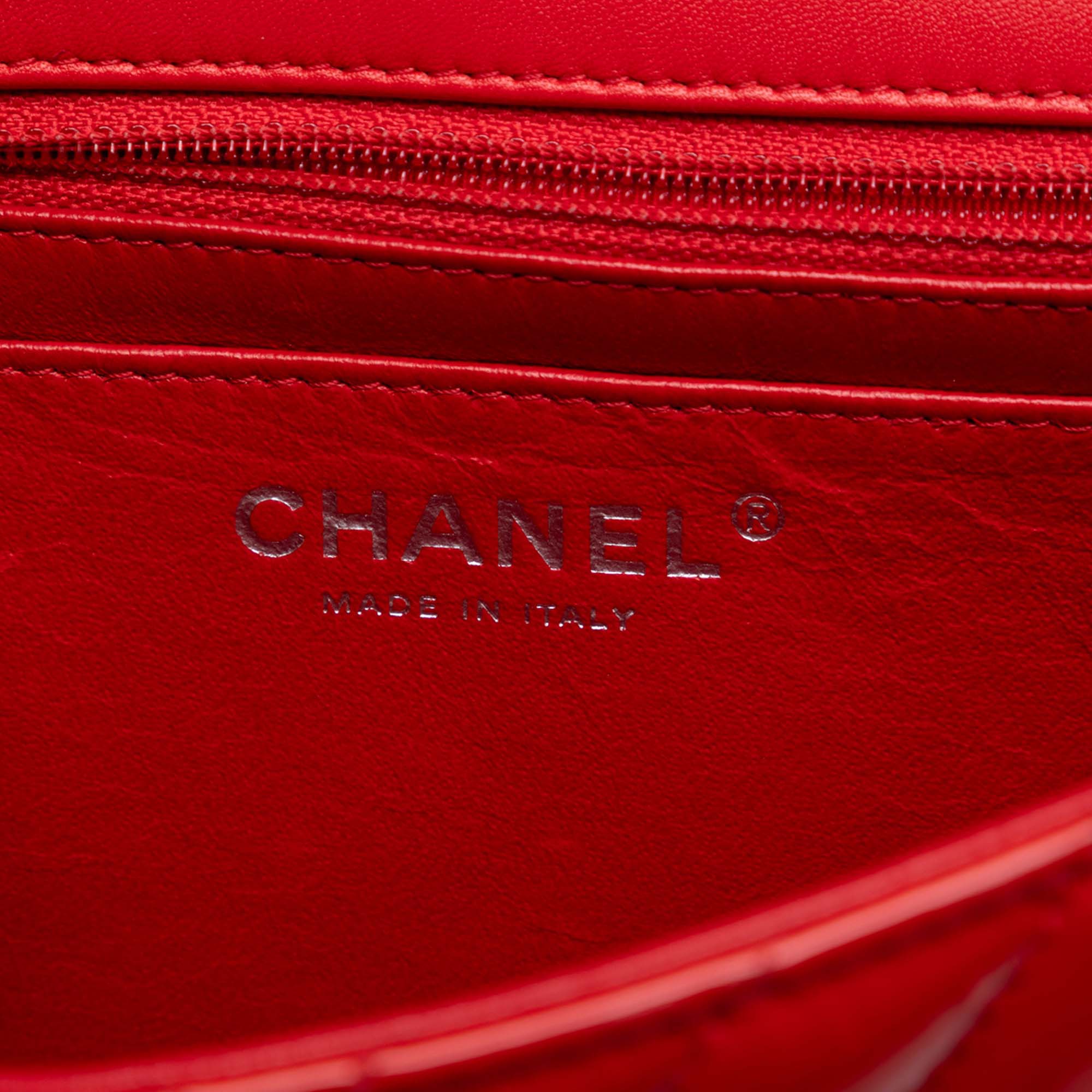 Chanel Mini Rectangular Classic Chevron Patent Single Flap - image 5