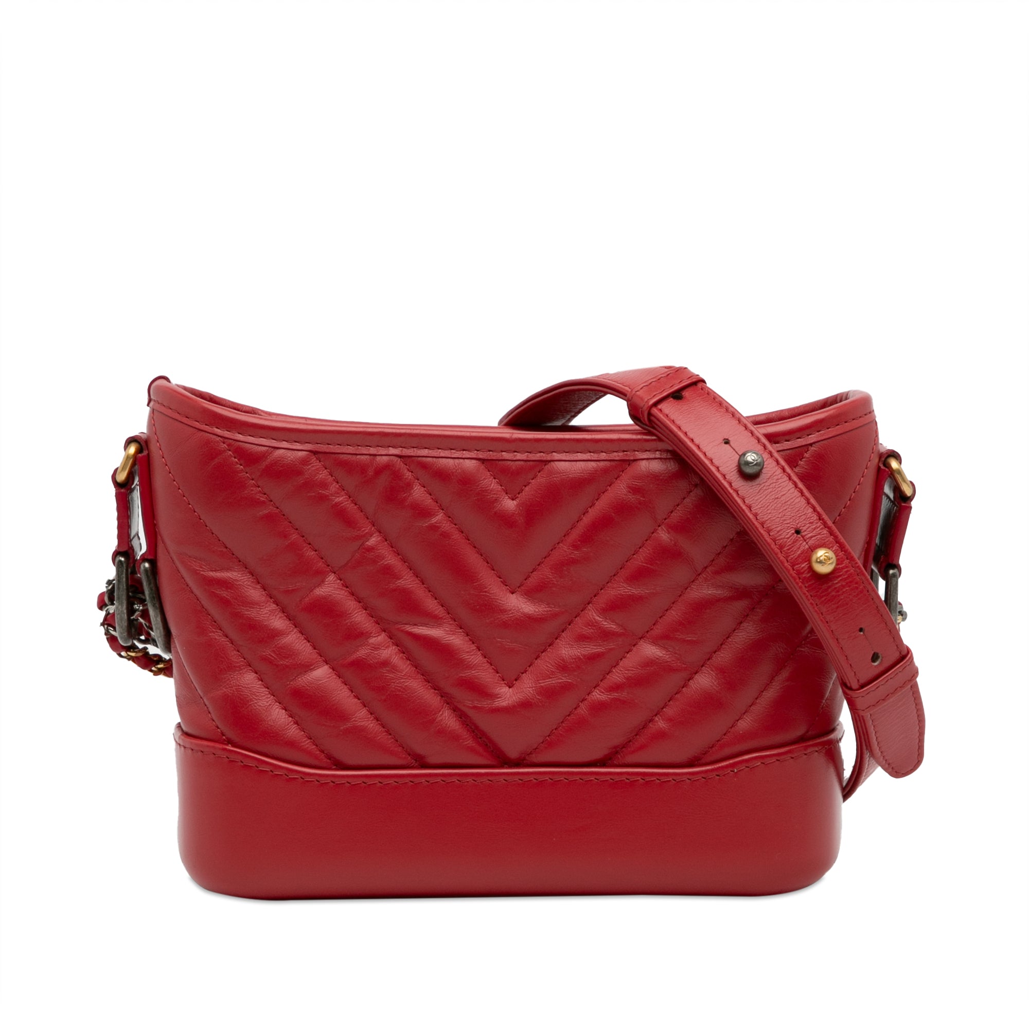Chanel Small Chevron Lambskin Gabrielle Crossbody - image 1