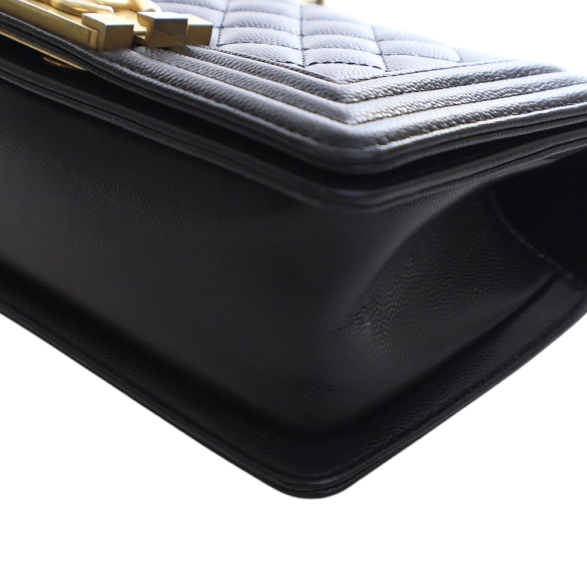 Chanel Small Quilted Caviar Boy Flap - image 10