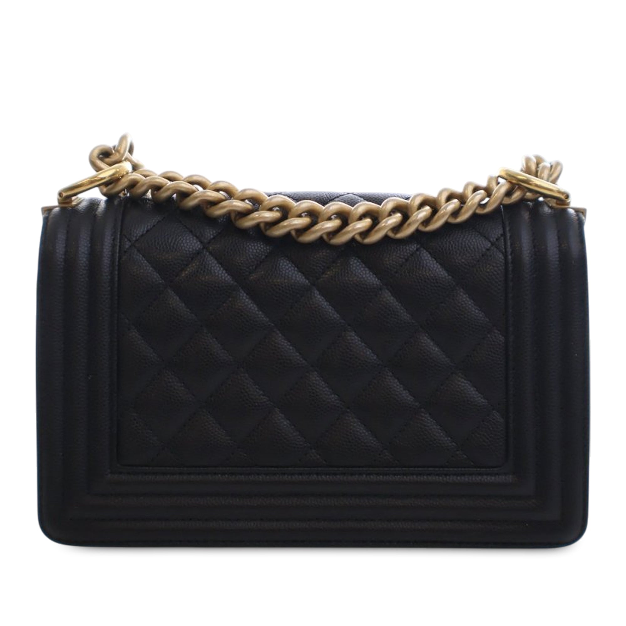 Chanel Small Quilted Caviar Boy Flap - image 3