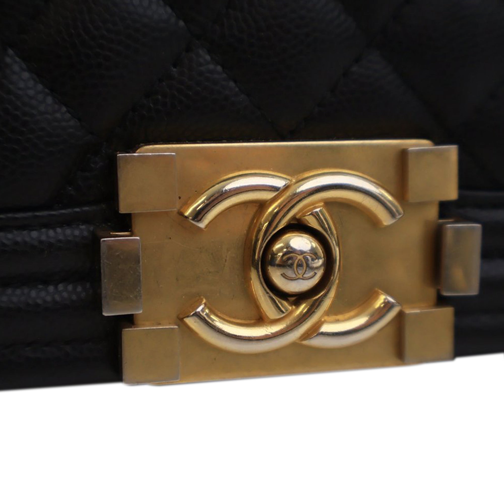 Chanel Small Quilted Caviar Boy Flap - image 5