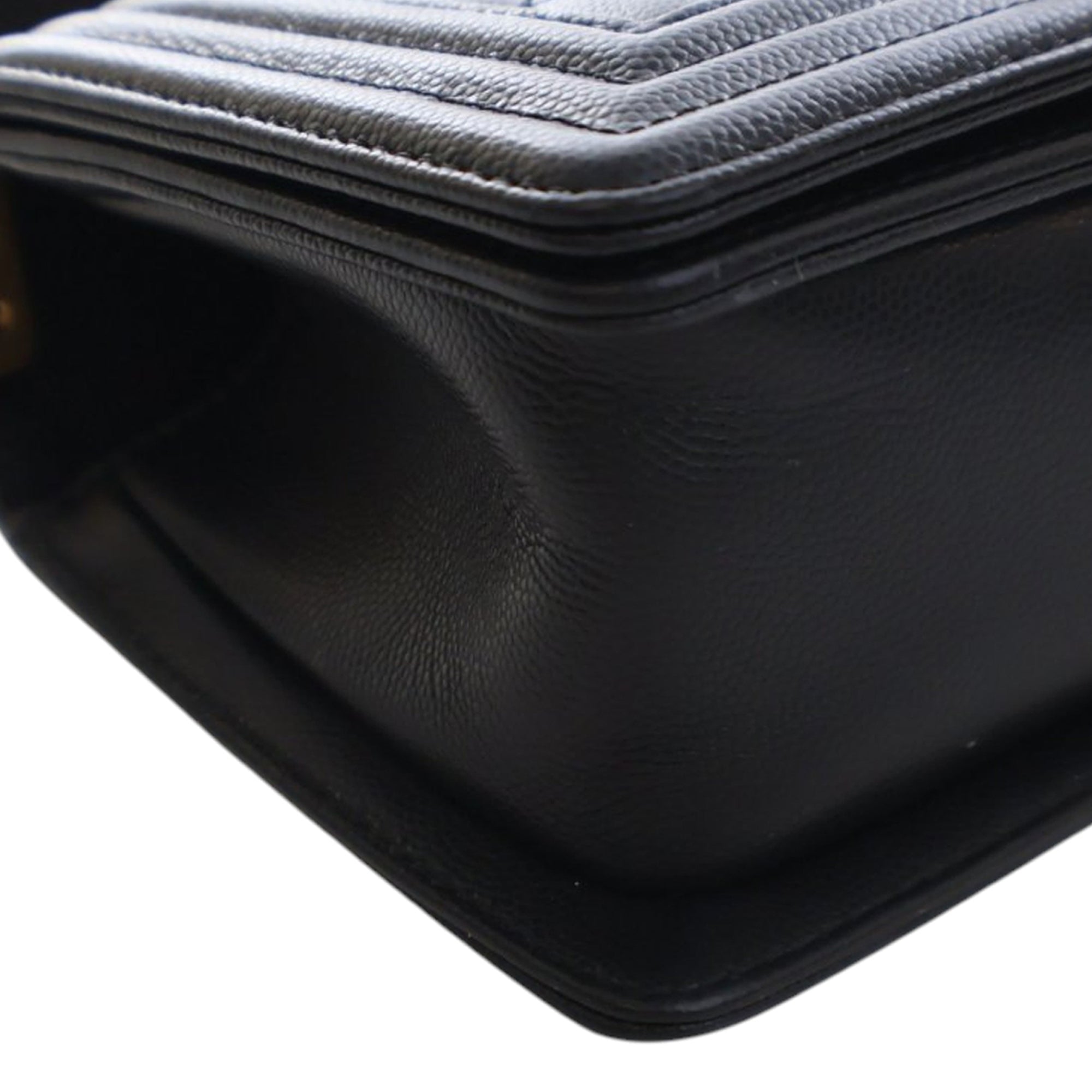 Chanel Small Quilted Caviar Boy Flap - image 9