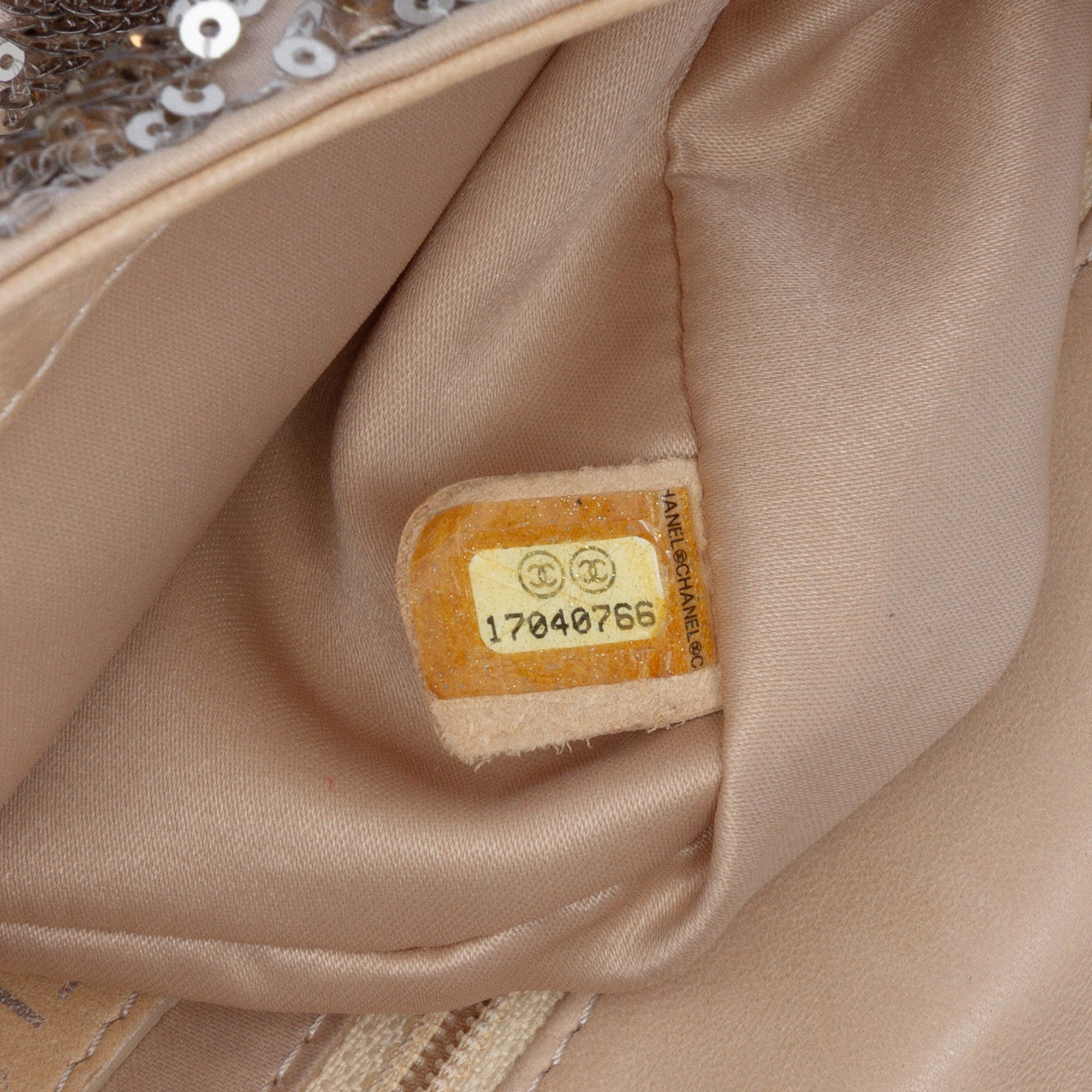 Chanel CC Quilted Sequin Embellished Satin Flap - image 6