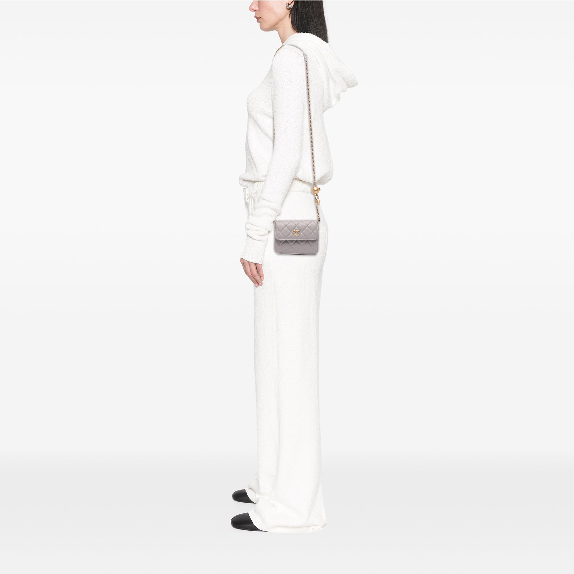 Chanel Mini Lambskin Pearl Crush Clutch On Chain - image 12