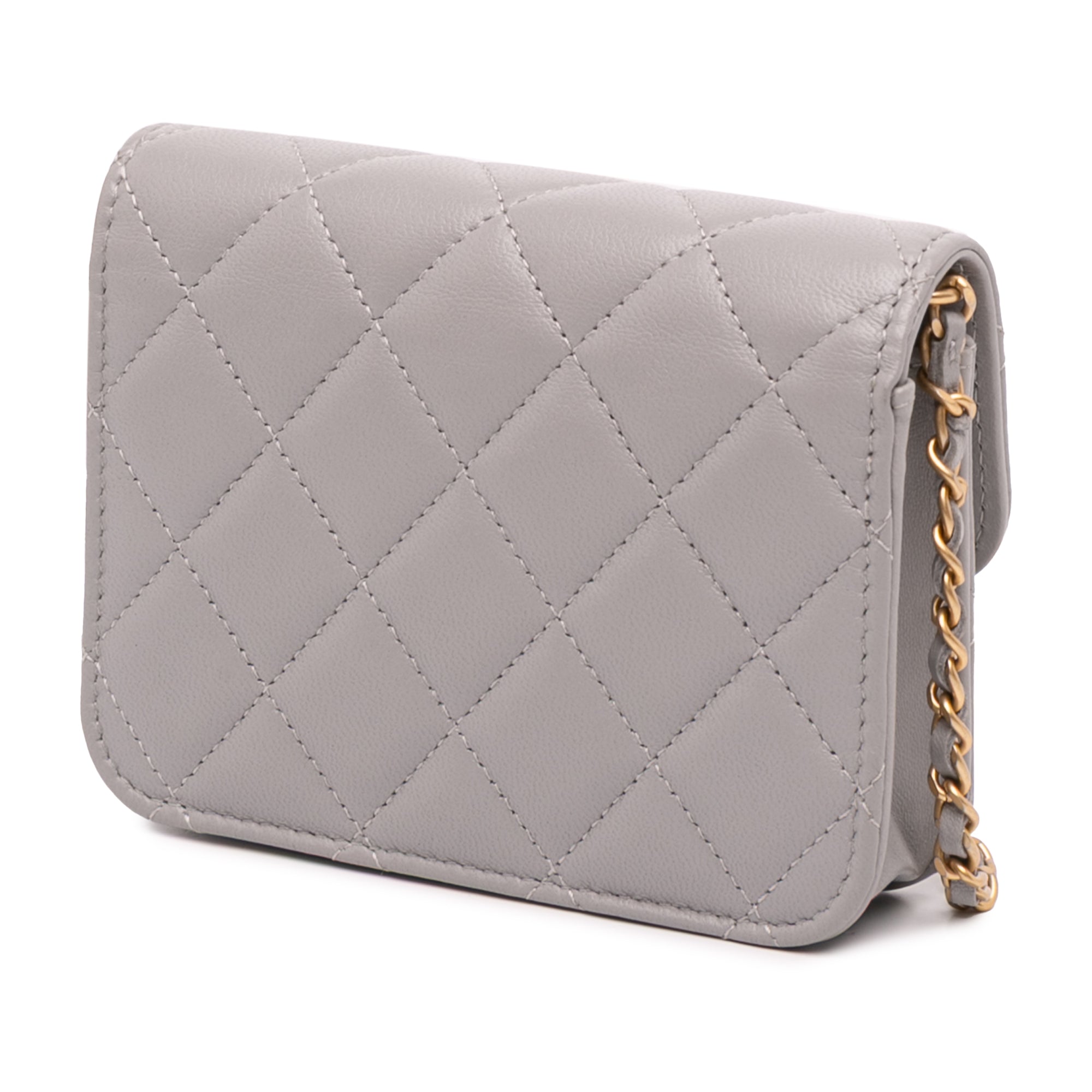 Chanel Mini Lambskin Pearl Crush Clutch On Chain - image 2