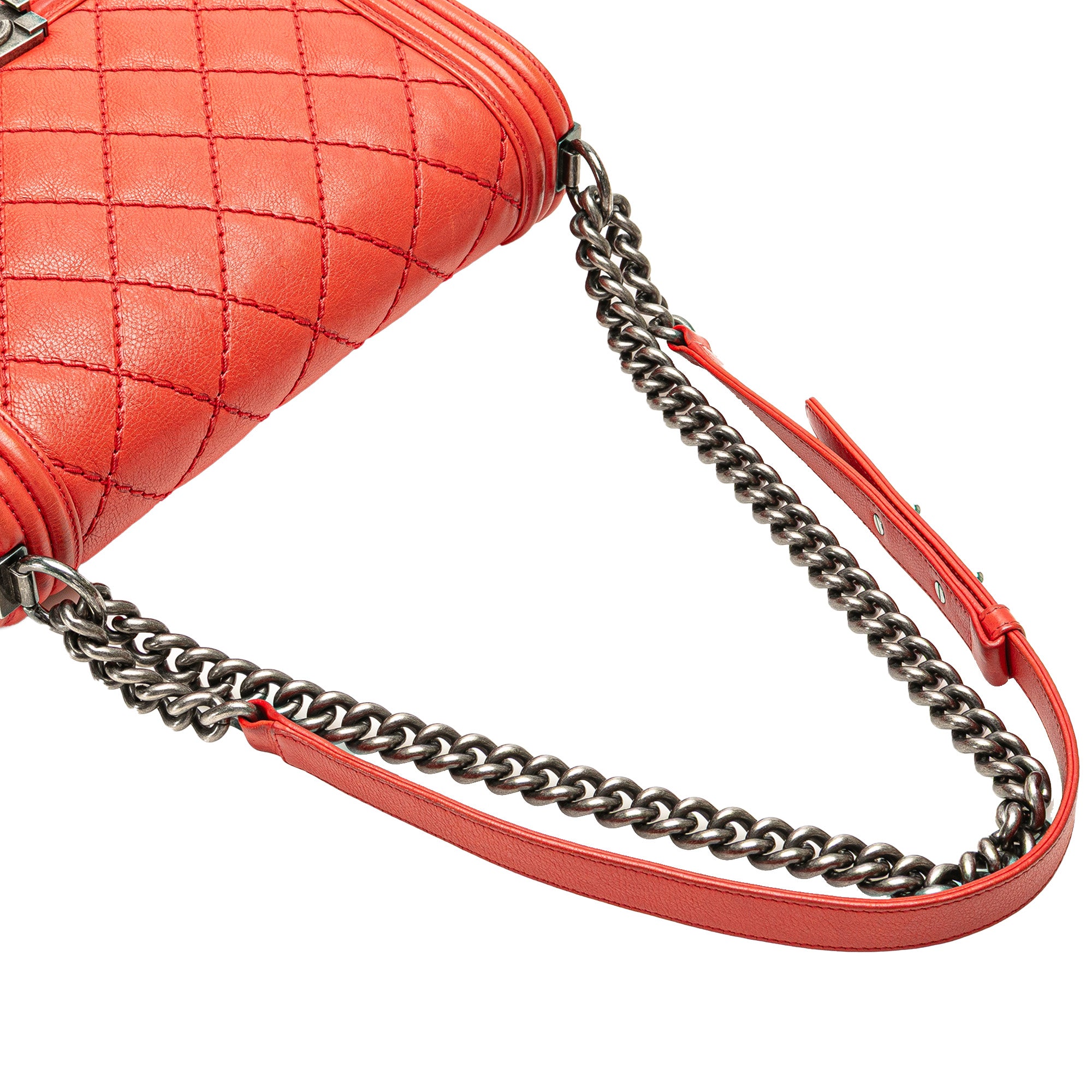 Chanel Medium Quilted Calfskin Wild Stitch Boy Flap - image 11