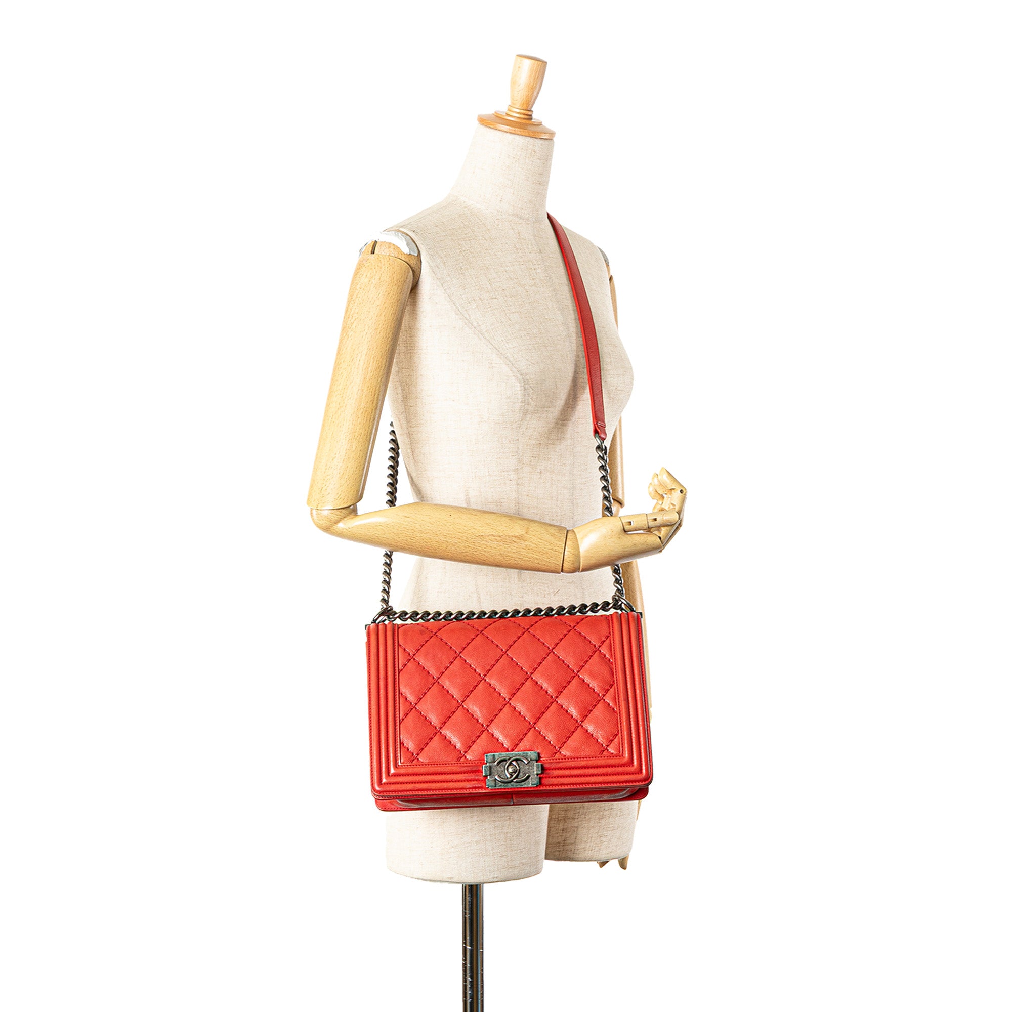 Chanel Medium Quilted Calfskin Wild Stitch Boy Flap - image 12