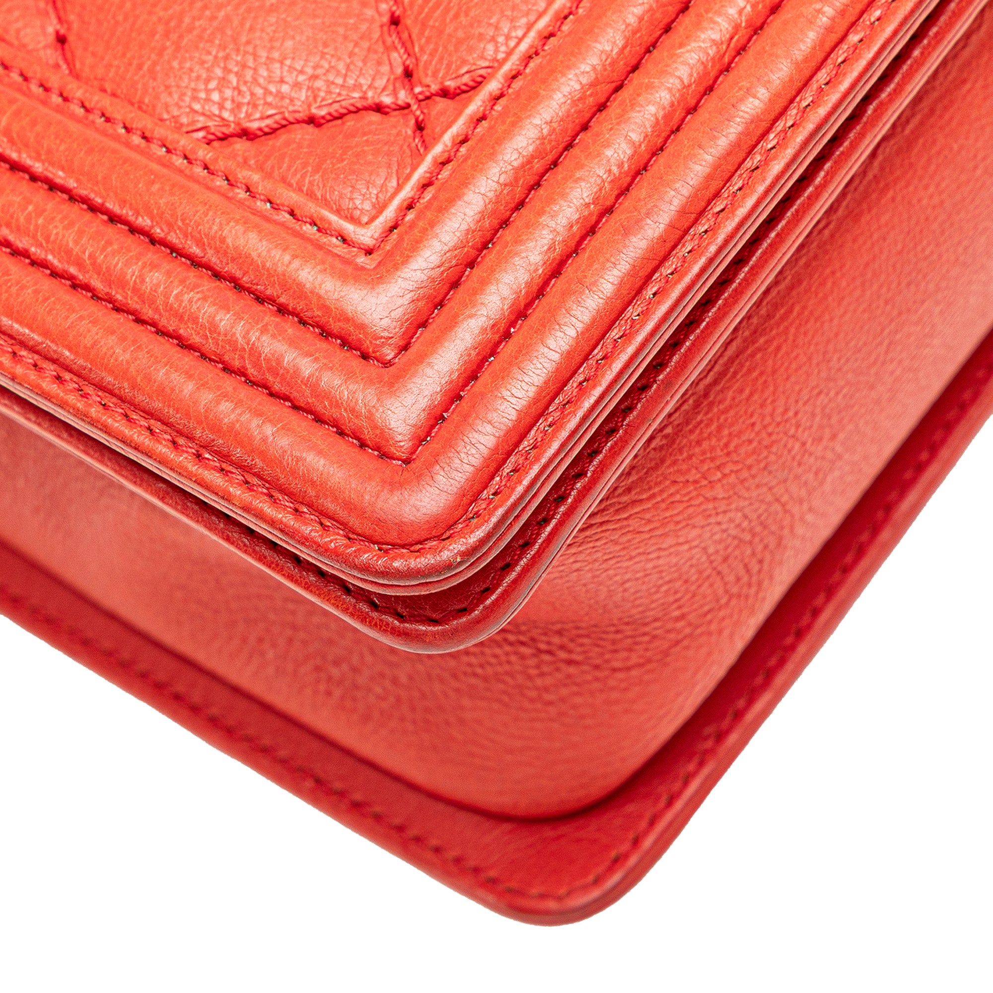 Chanel Medium Quilted Calfskin Wild Stitch Boy Flap - image 9