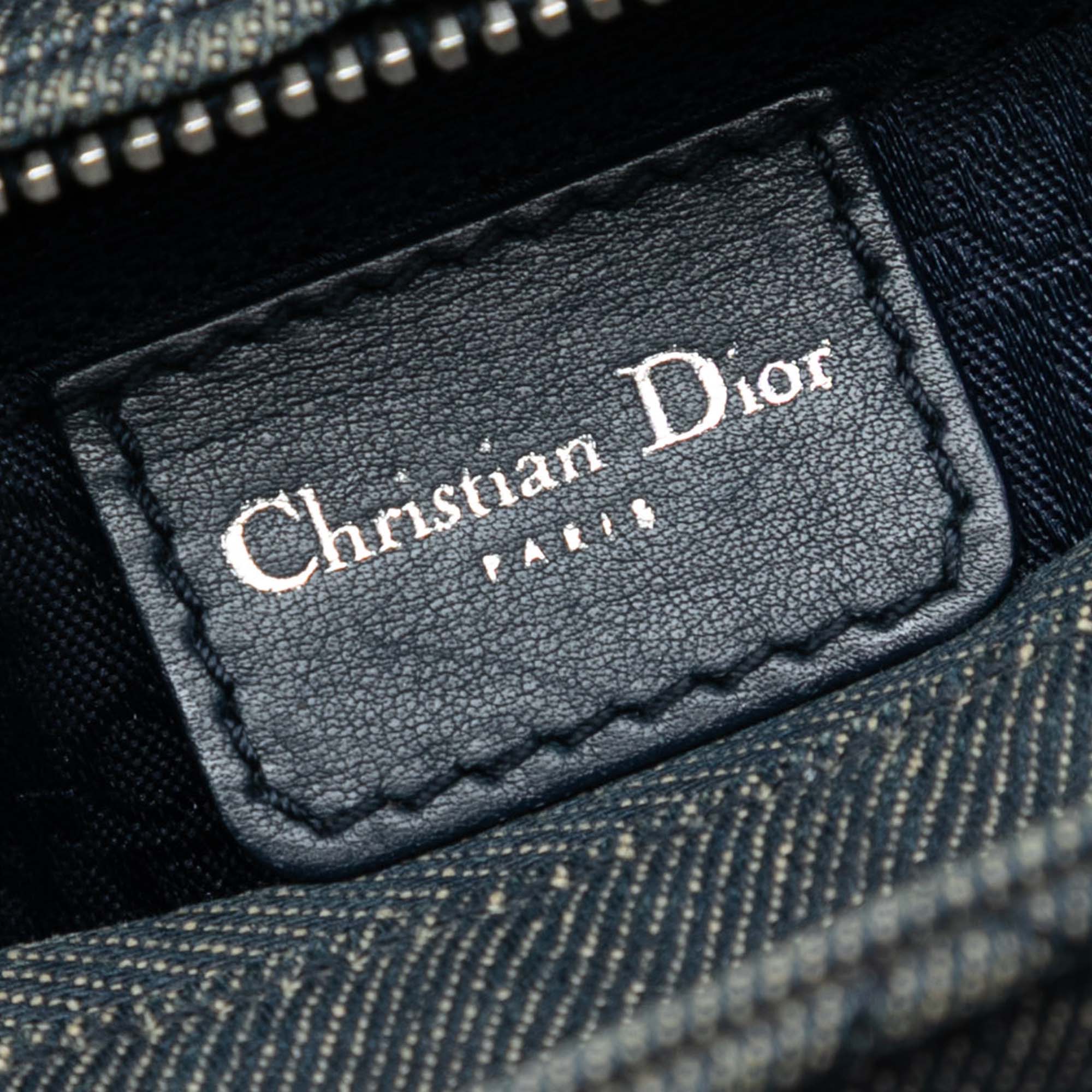 Dior Medium Denim Cannage Lady Dior - image 5