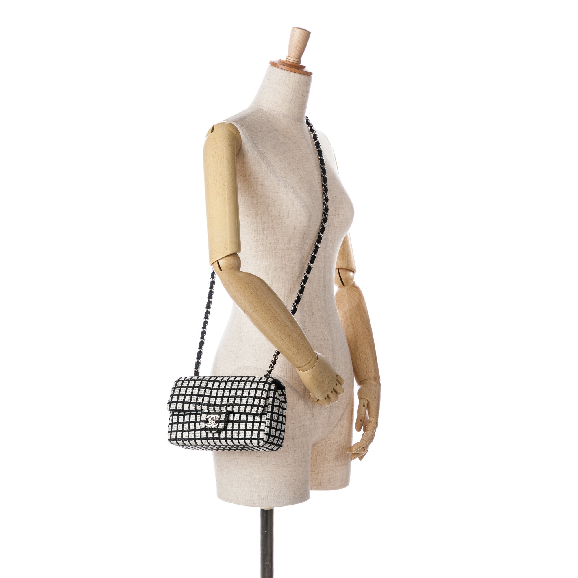 Chanel Mini Rectangular Classic Ribbon Tweed Single Flap - image 9